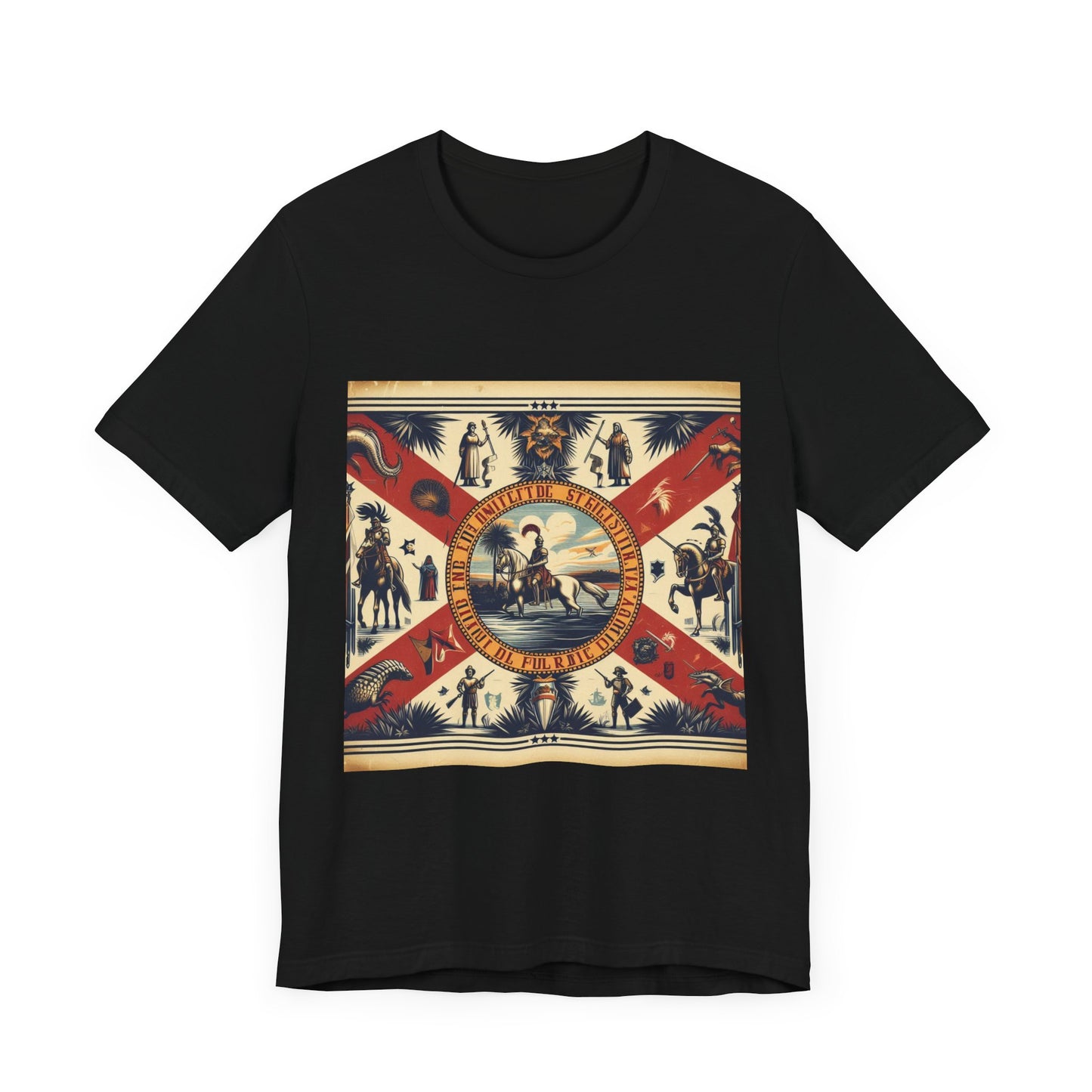 Florida Vintage Christian Crusader - Unisex Jersey Tee - USA - 100% Charity Benefit - The God Vote Collection by Chris Rabalais