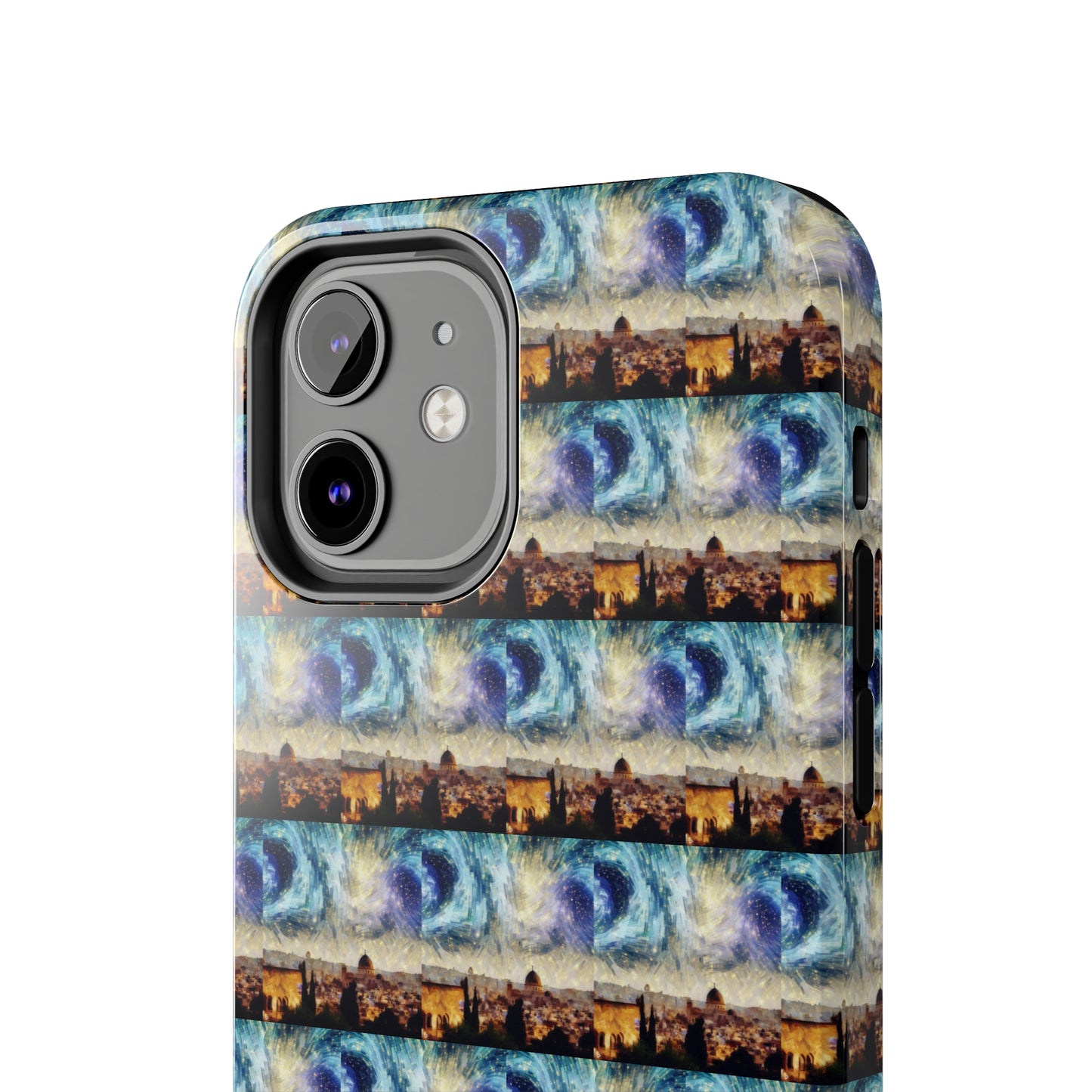 AImagination Collection iPhone Tough Case - "Starry Jerusalem" - The God Ball Originals by Chris Rabalais (2024)
