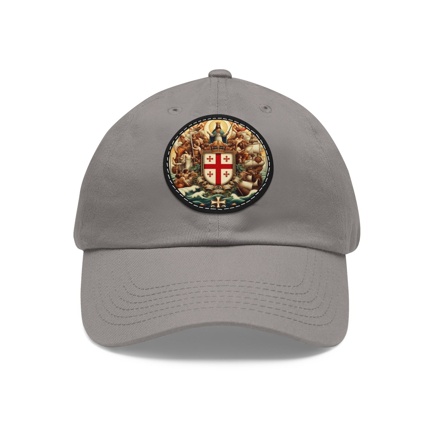 N. Mariana Vintage Christian Crusader Campaign Hat - Chino Twill Leather Logo - 100% Charity - The God Vote Collection by Chris Rabalais