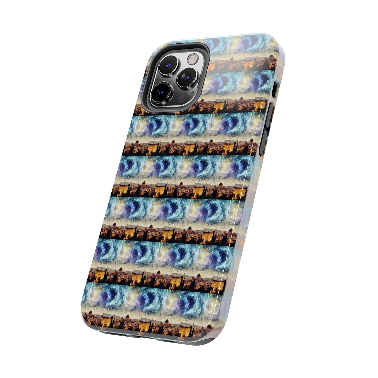 AImagination Collection iPhone Tough Case - "Starry Jerusalem" - The God Ball Originals by Chris Rabalais (2024)