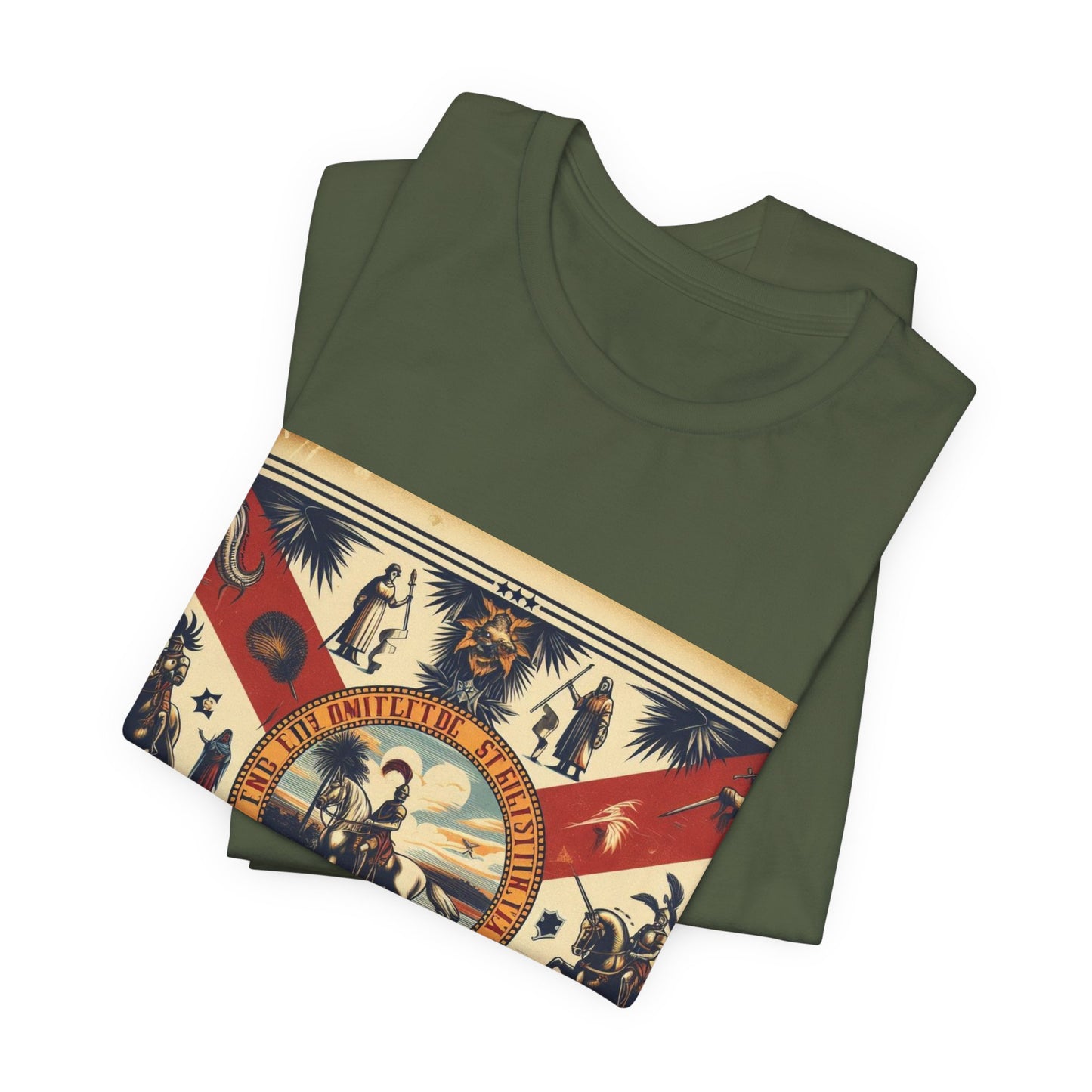 Florida Vintage Christian Crusader - Unisex Jersey Tee - USA - 100% Charity Benefit - The God Vote Collection by Chris Rabalais