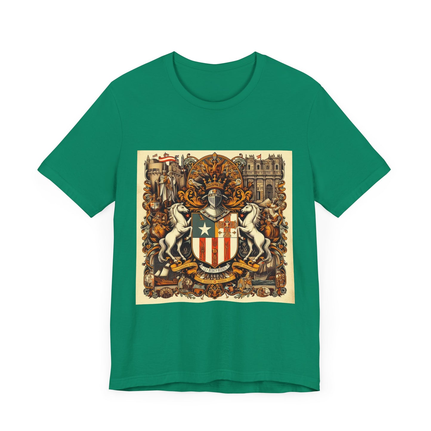 Puerto Rico Vintage Christian Crusader - Unisex Jersey Tee - USA - 100% Charity Benefit - The God Vote Collection by Chris Rabalais