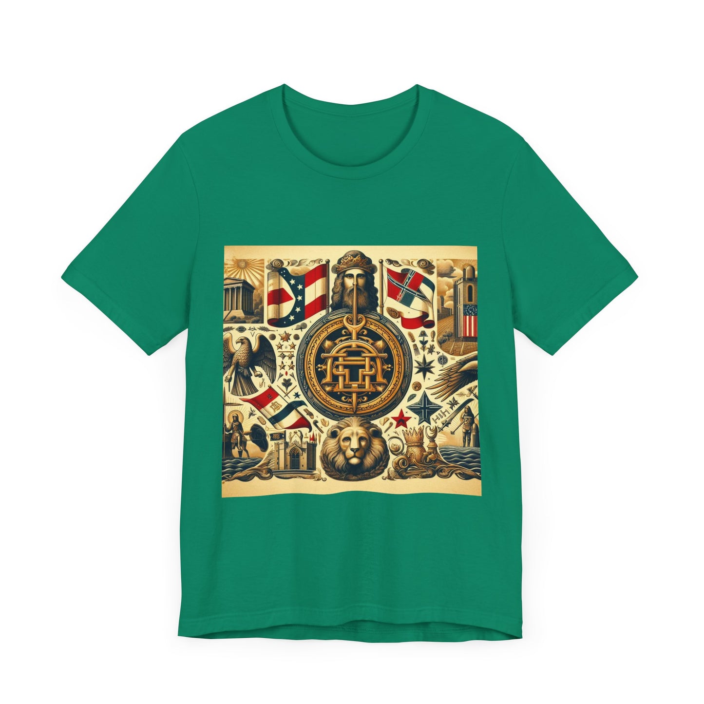 Georgia Vintage Christian Crusader - Unisex Jersey Tee - USA - 100% Charity Benefit - The God Vote Collection by Chris Rabalais