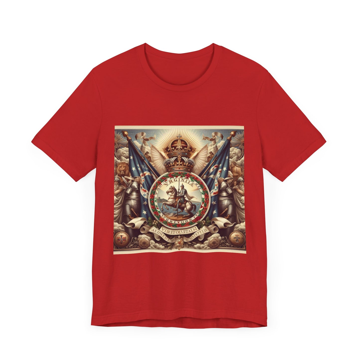 Virginia Vintage Christian Crusader - Unisex Jersey Tee - USA - 100% Charity Benefit - The God Vote Collection by Chris Rabalais