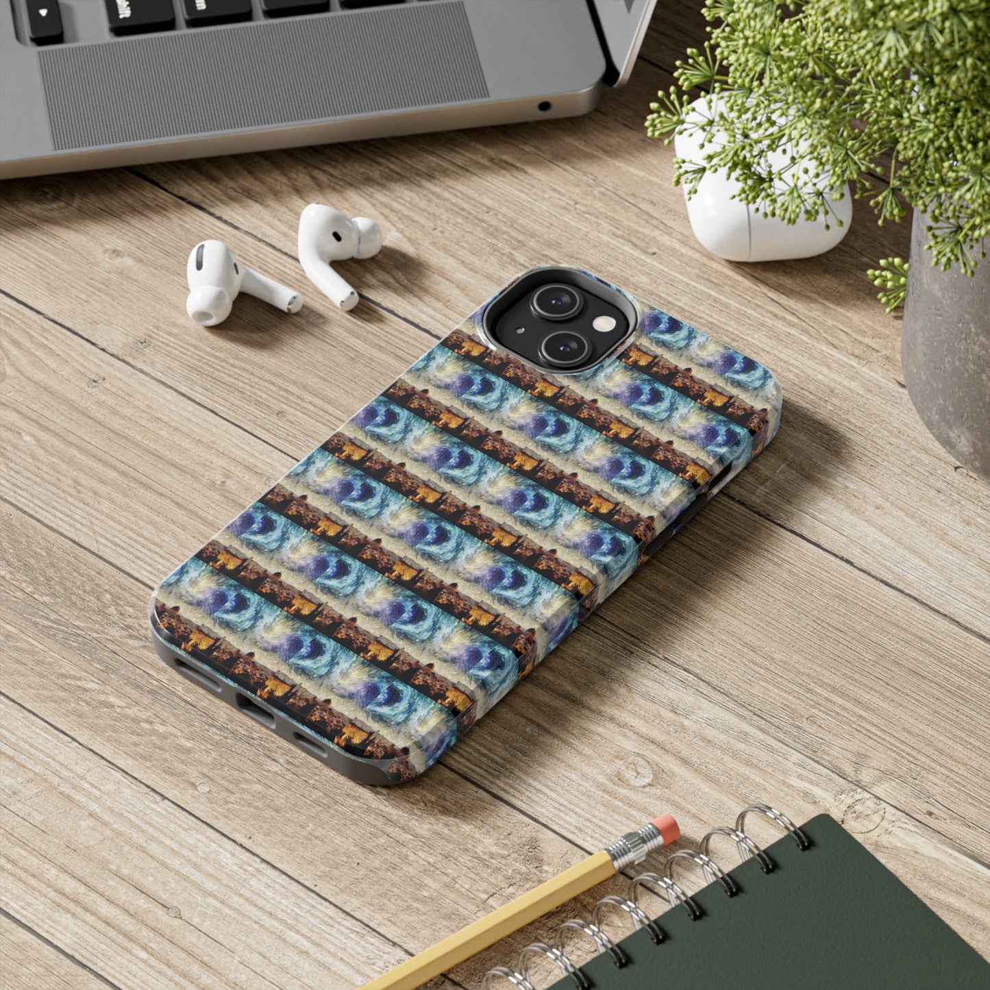 AImagination Collection iPhone Tough Case - "Starry Jerusalem" - The God Ball Originals by Chris Rabalais (2024)
