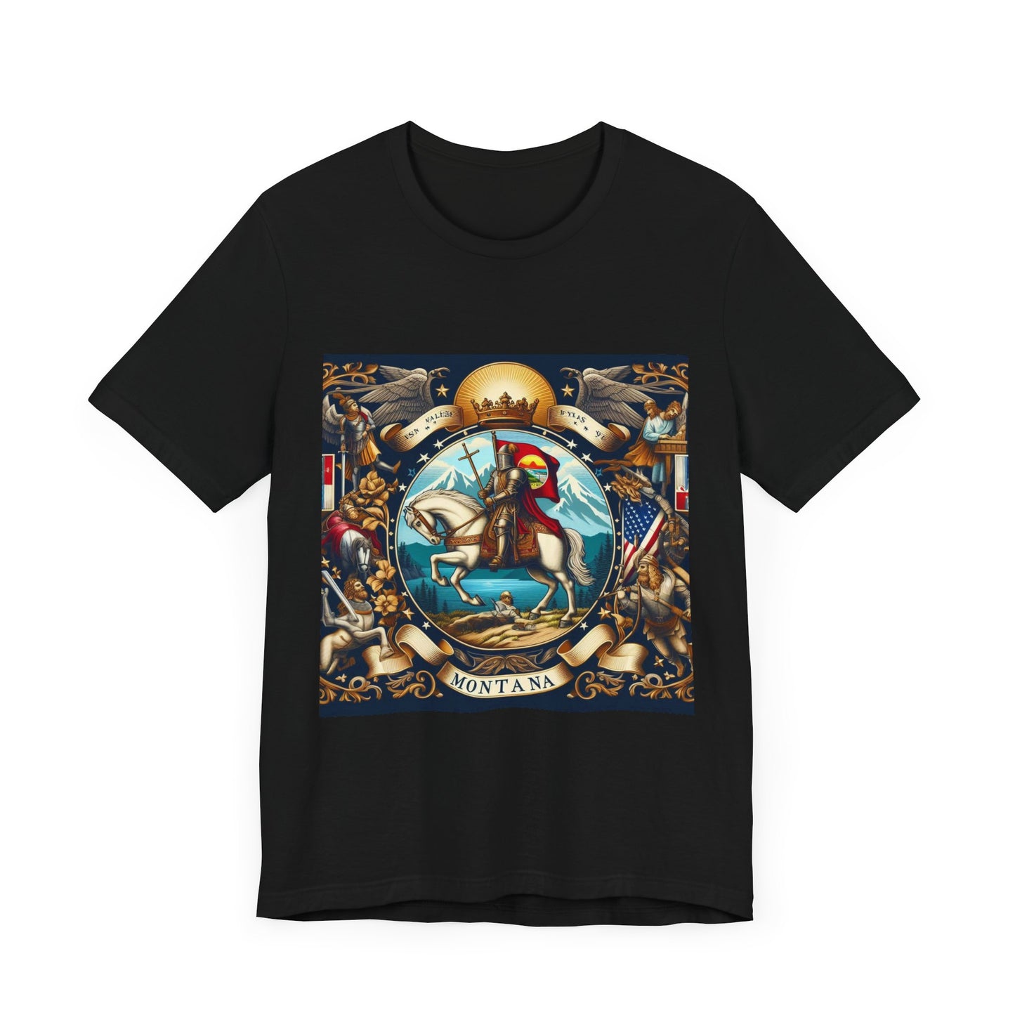 Montana Vintage Christian Crusader - Unisex Jersey Tee - USA - 100% Charity Benefit - The God Vote Collection by Chris Rabalais