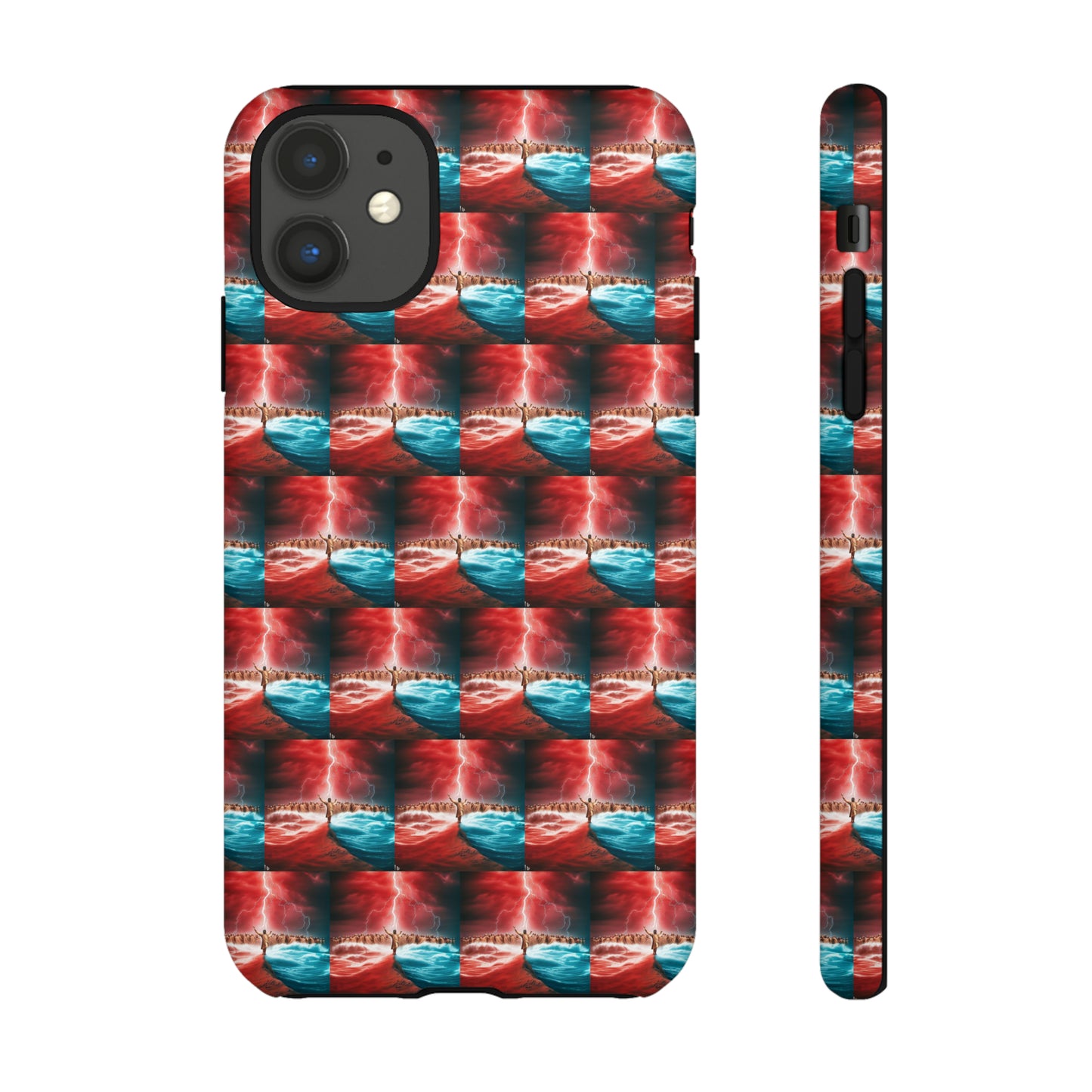 AImagination Collection iPhone Tough Case - "Standing in the Gap" - The God Ball Originals by Chris Rabalais (2024)