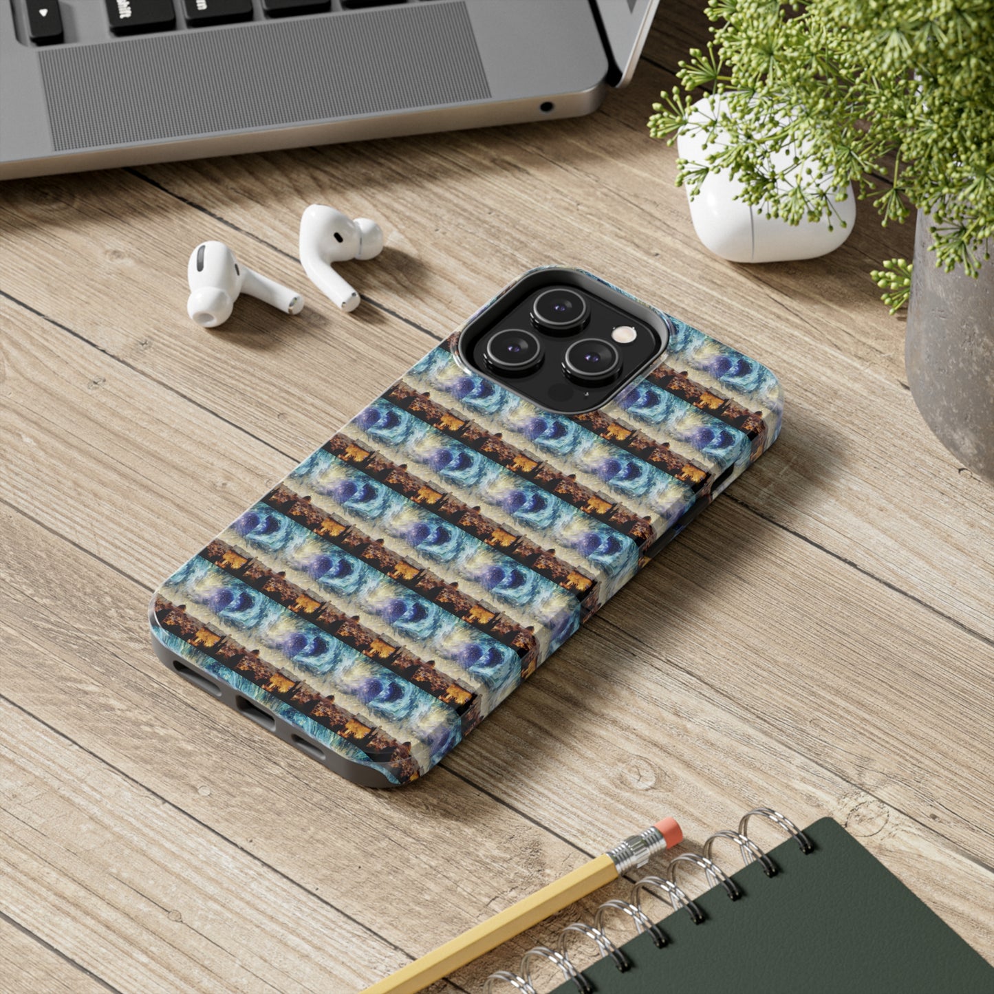 AImagination Collection iPhone Tough Case - "Starry Jerusalem" - The God Ball Originals by Chris Rabalais (2024)