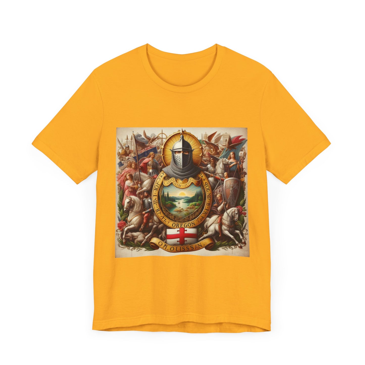 Oregon Vintage Christian Crusader - Unisex Jersey Tee - USA - 100% Charity Benefit - The God Vote Collection by Chris Rabalais