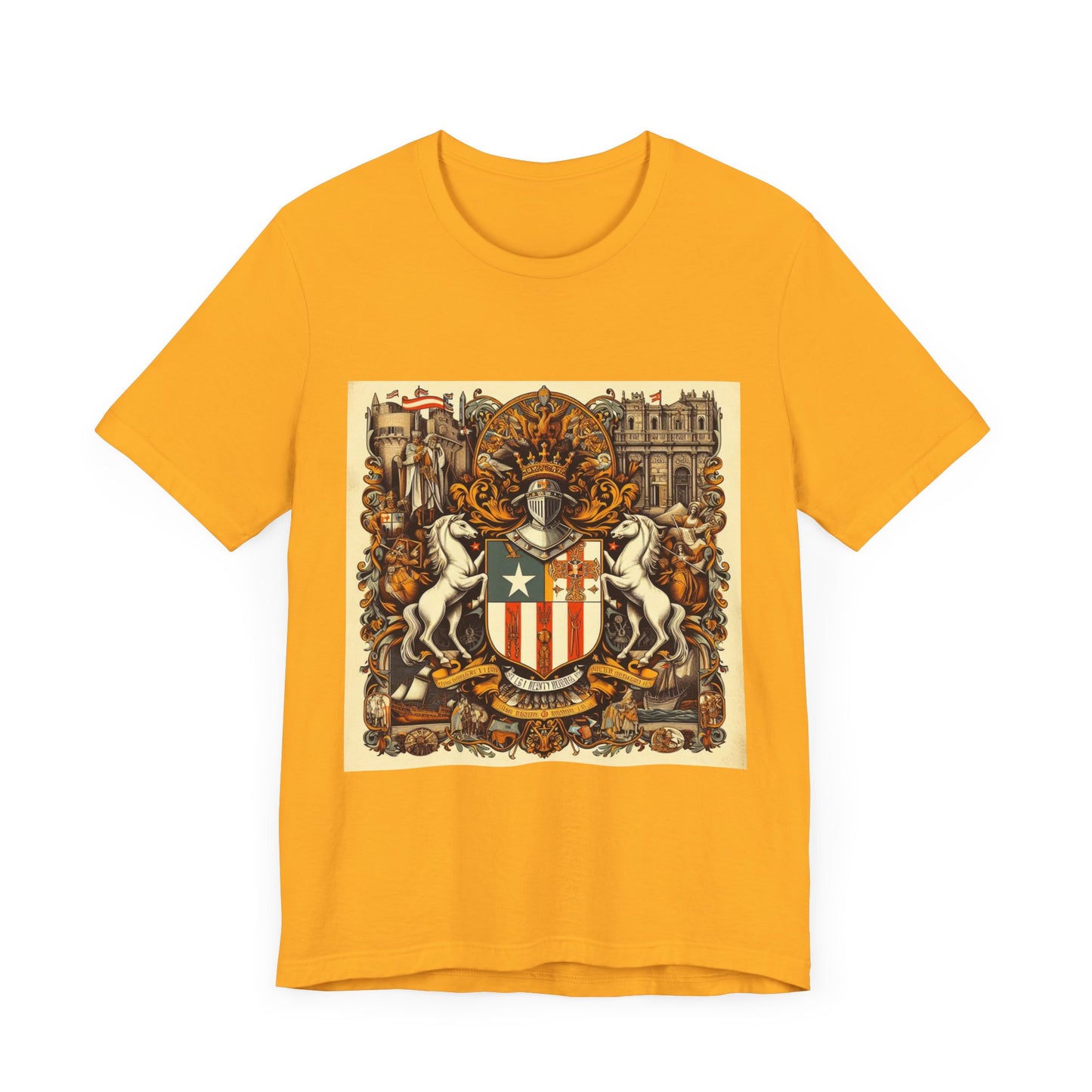 Puerto Rico Vintage Christian Crusader - Unisex Jersey Tee - USA - 100% Charity Benefit - The God Vote Collection by Chris Rabalais