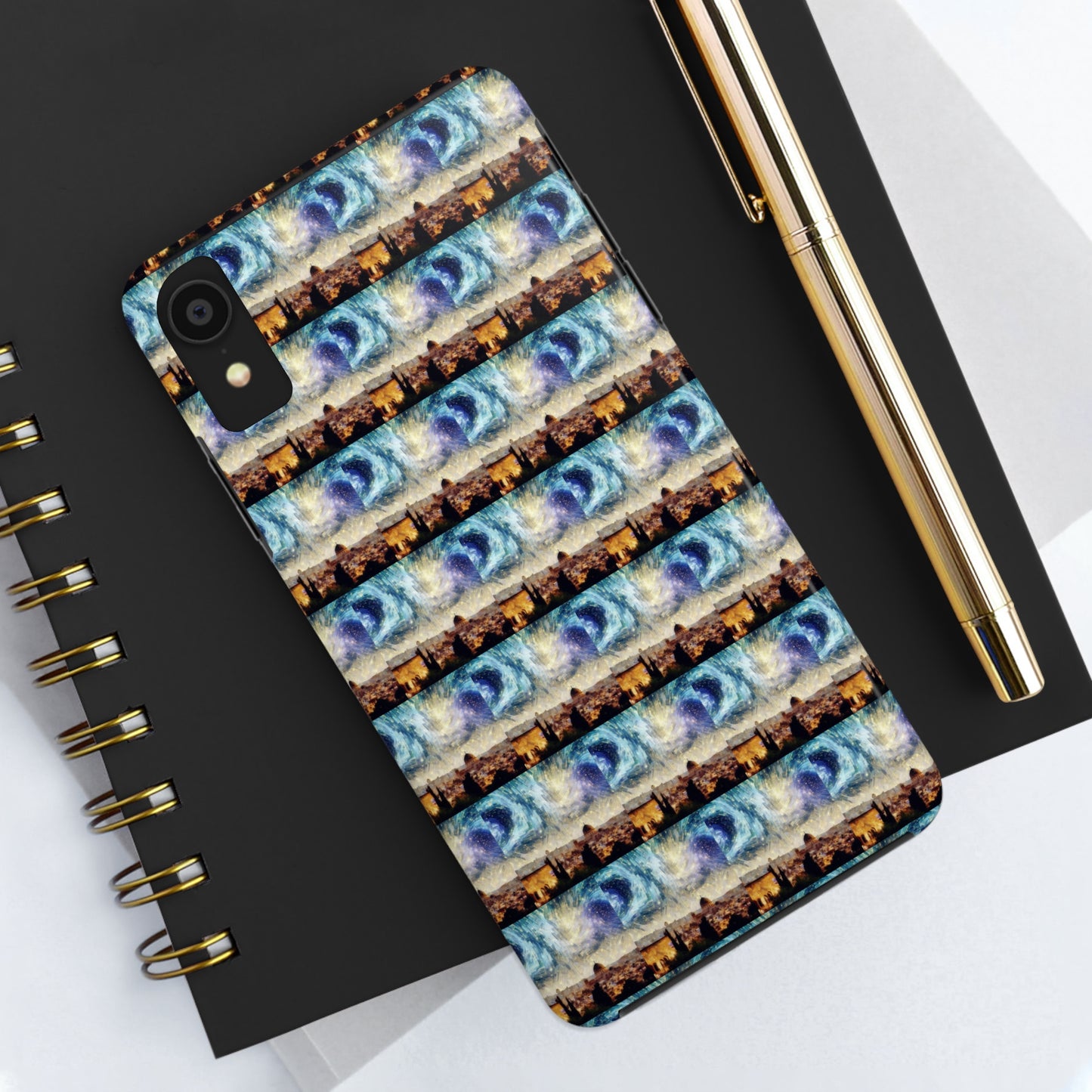 AImagination Collection iPhone Tough Case - "Starry Jerusalem" - The God Ball Originals by Chris Rabalais (2024)