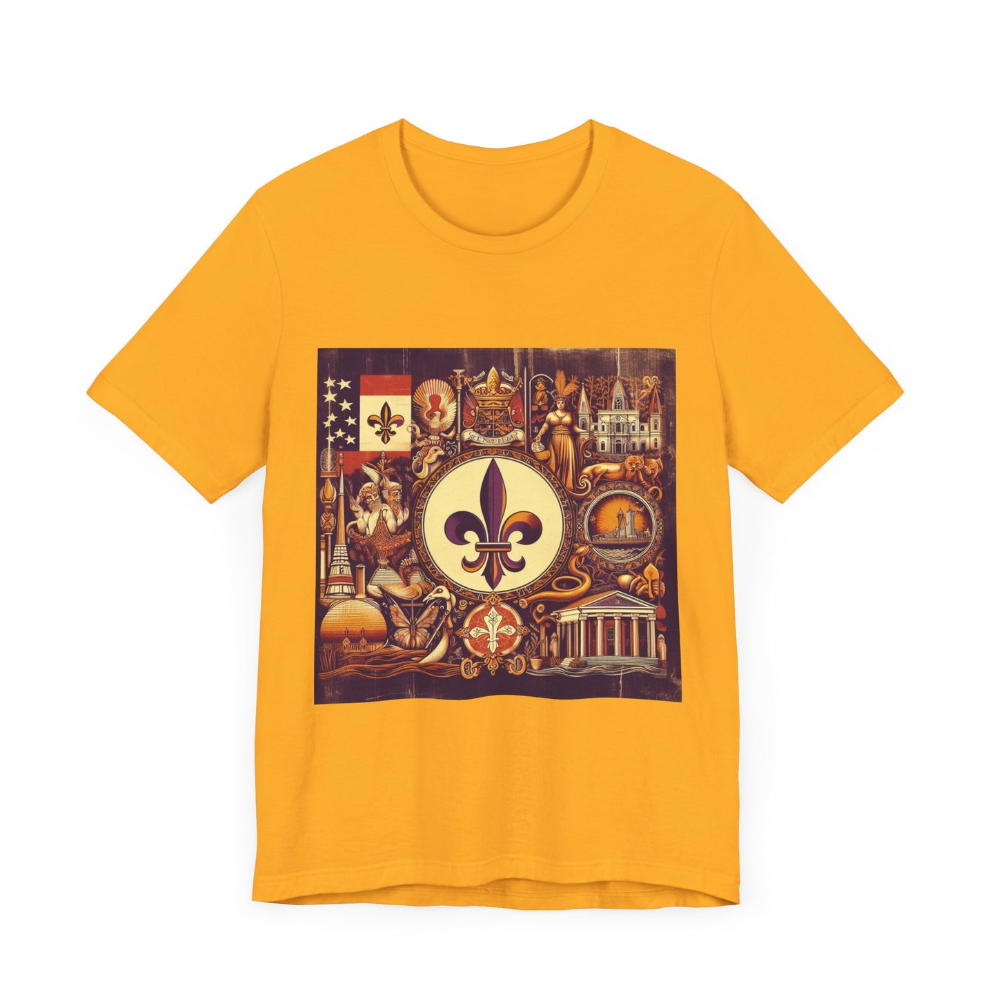 Louisiana Vintage Christian Crusader - Unisex Jersey Tee - USA - 100% Charity Benefit - The God Vote Collection by Chris Rabalais
