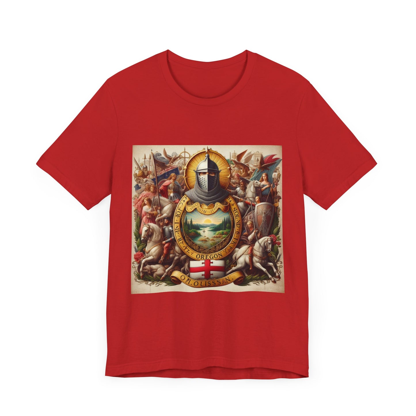Oregon Vintage Christian Crusader - Unisex Jersey Tee - USA - 100% Charity Benefit - The God Vote Collection by Chris Rabalais