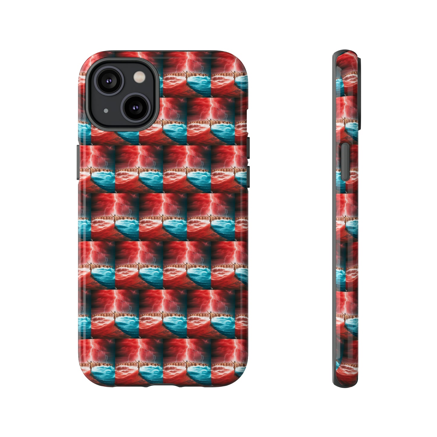 AImagination Collection iPhone Tough Case - "Standing in the Gap" - The God Ball Originals by Chris Rabalais (2024)