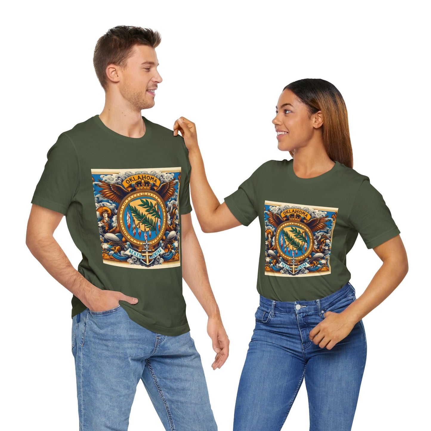 Oklahoma Vintage Christian Crusader - Unisex Jersey Tee - USA - 100% Charity Benefit - The God Vote Collection by Chris Rabalais