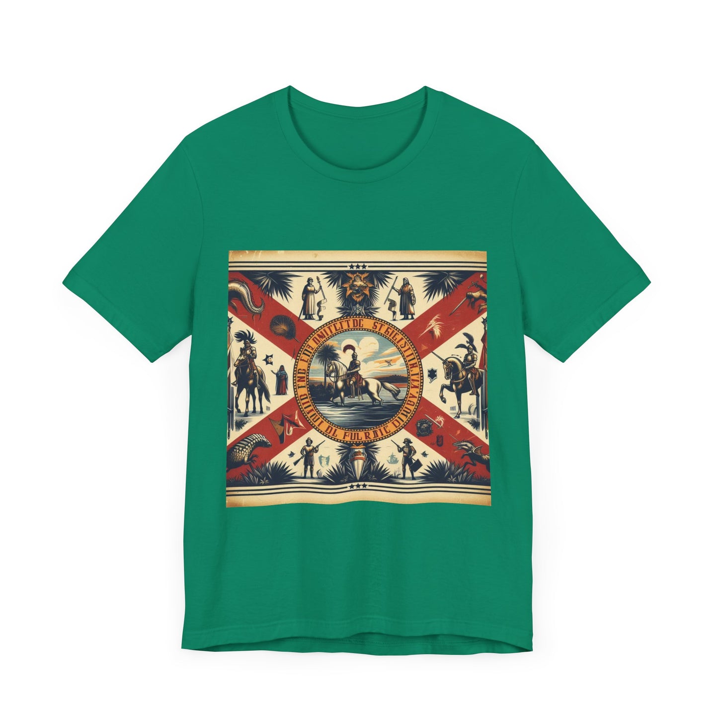 Florida Vintage Christian Crusader - Unisex Jersey Tee - USA - 100% Charity Benefit - The God Vote Collection by Chris Rabalais