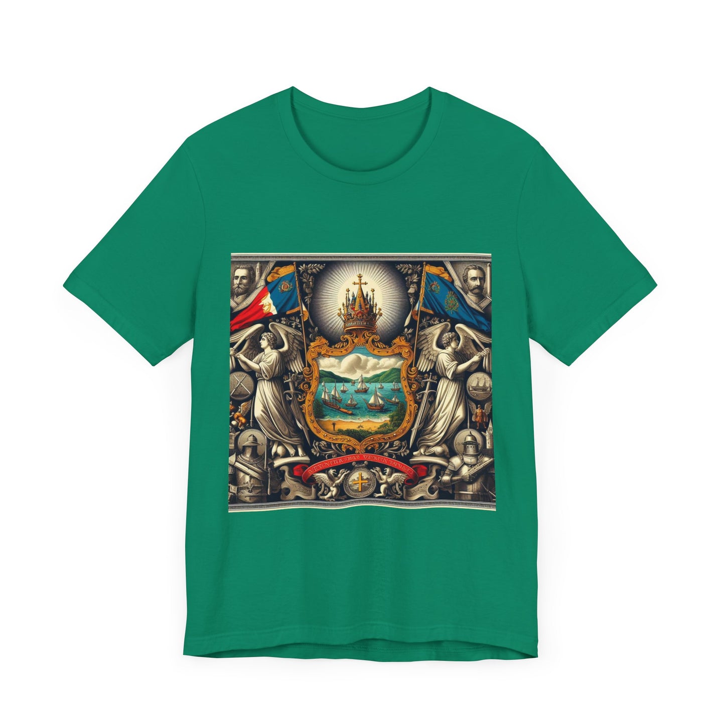 Vermont Vintage Christian Crusader - Unisex Jersey Tee - USA - 100% Charity Benefit - The God Vote Collection by Chris Rabalais