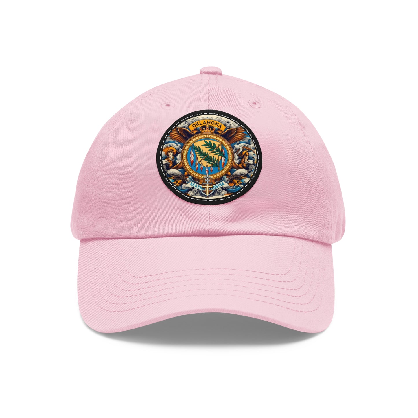 Oklahoma Vintage Christian Crusader Campaign Hat - Chino Twill Leather Logo - 100% Charity - The God Vote Collection by Chris Rabalais
