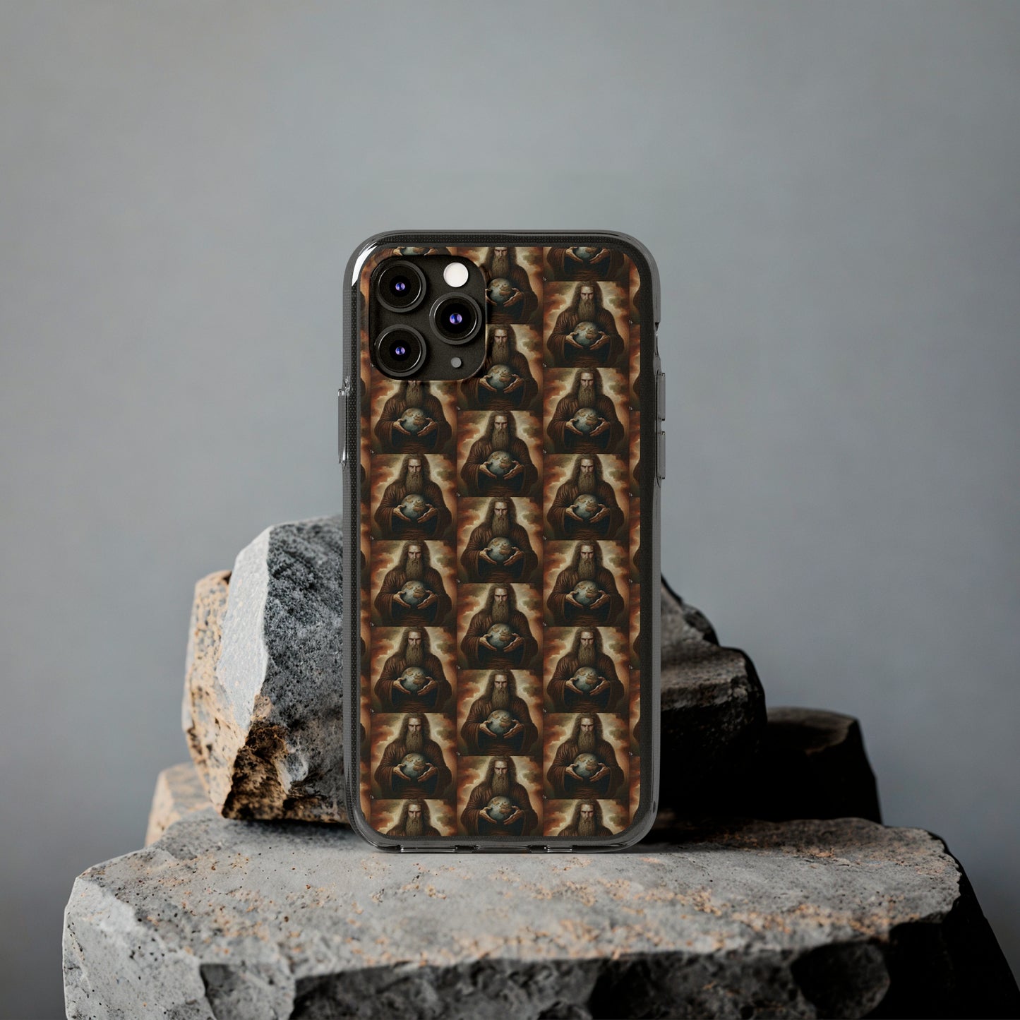 AImagination Collection Soft Phone Cases - "Yahweh's World" - The God Ball Originals by Chris Rabalais (2024)