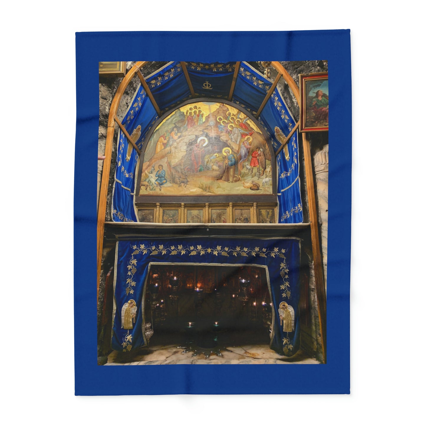 Holy Land Origins Arctic Fleece Blanket - Church of the Nativity at Bethlehem - The God Ball Originals by Chris Rabalais (2024)