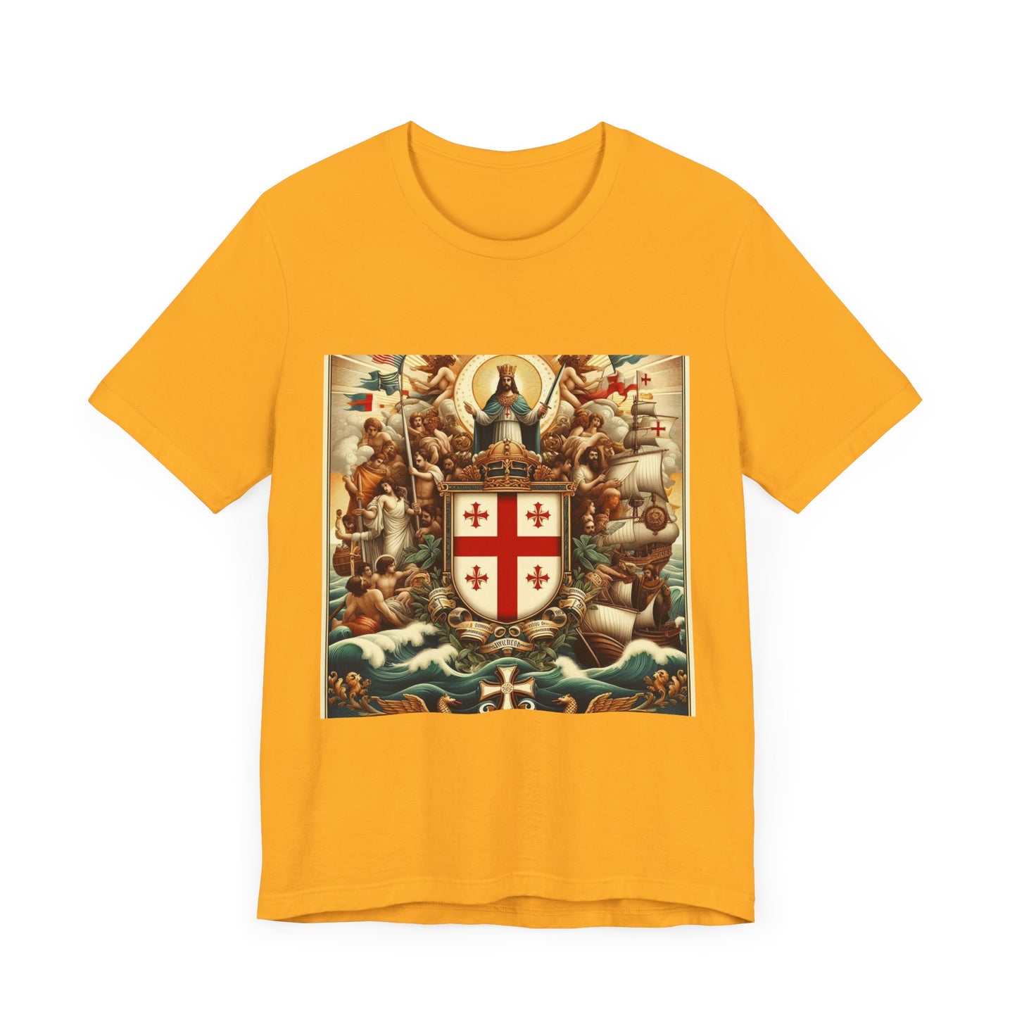 Northern Mariana Vintage Christian Crusader - Unisex Jersey Tee - USA - 100% Charity Benefit - The God Vote Collection by Chris Rabalais