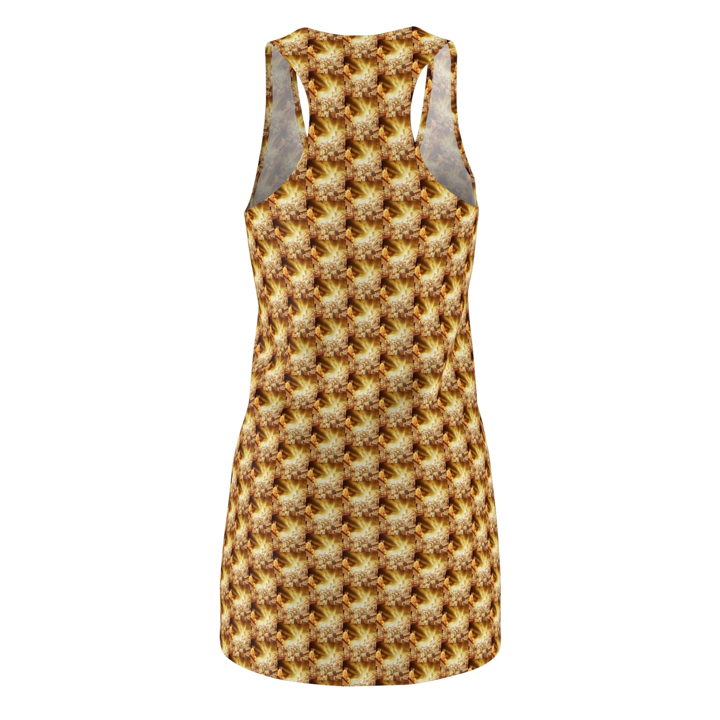 AImagination Women's Cut & Sew Racerback Dress (USA) - "The Golden Kingdom" - The God Ball Originals by Chris Rabalais (2024)