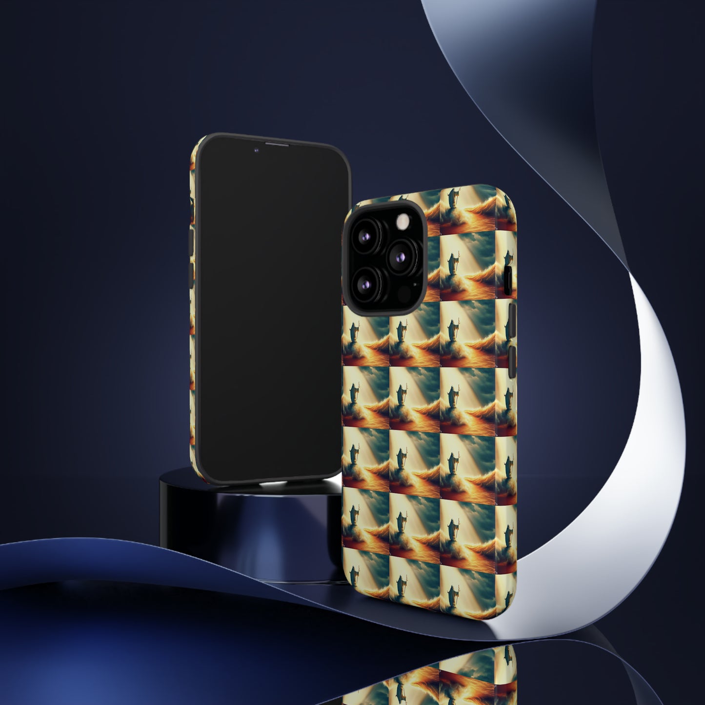 AImagination Collection iPhone Tough Case - "Parting the Sea" - The God Ball Originals by Chris Rabalais (2024)