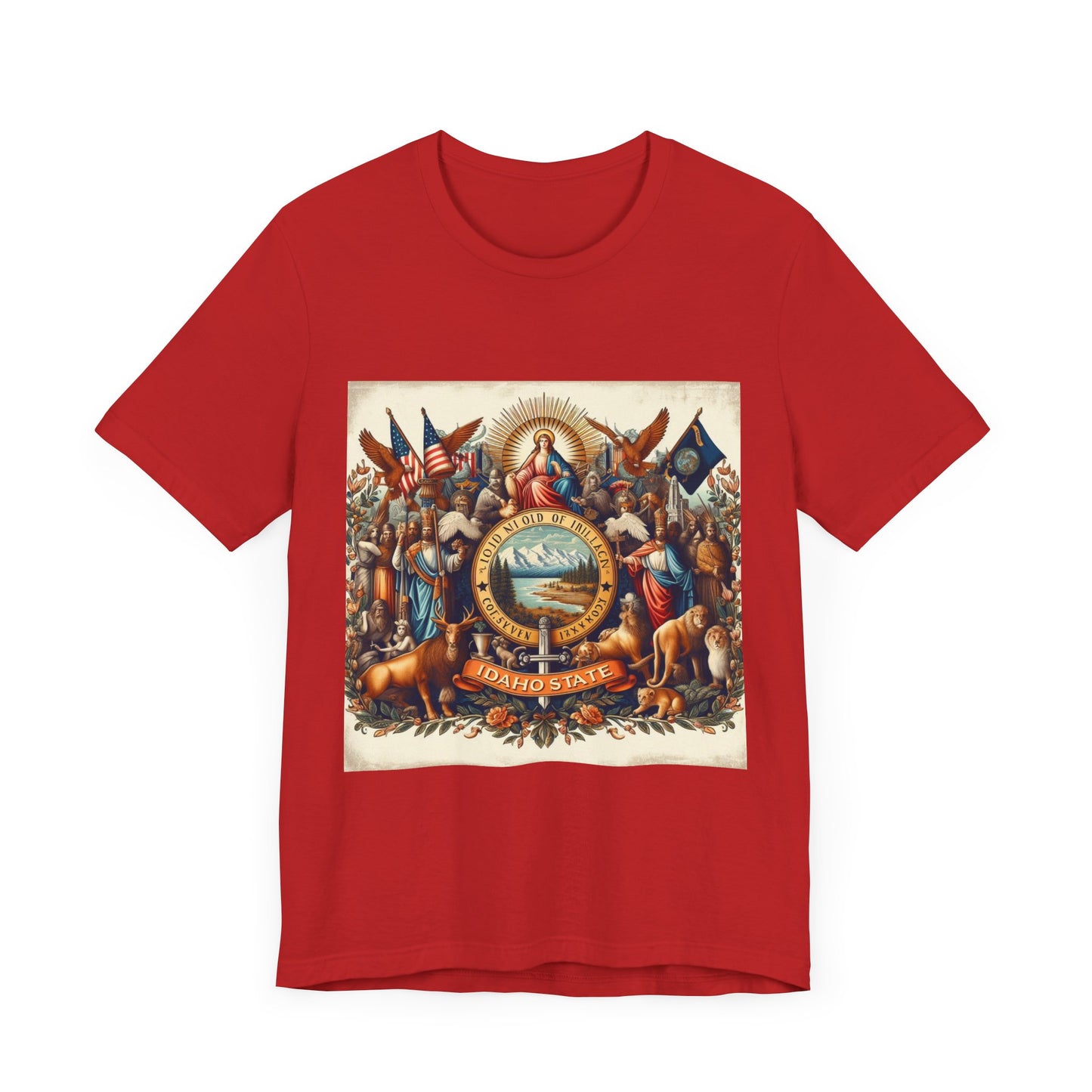 Idaho Vintage Christian Crusader - Unisex Jersey Tee - USA - 100% Charity Benefit - The God Vote Collection by Chris Rabalais
