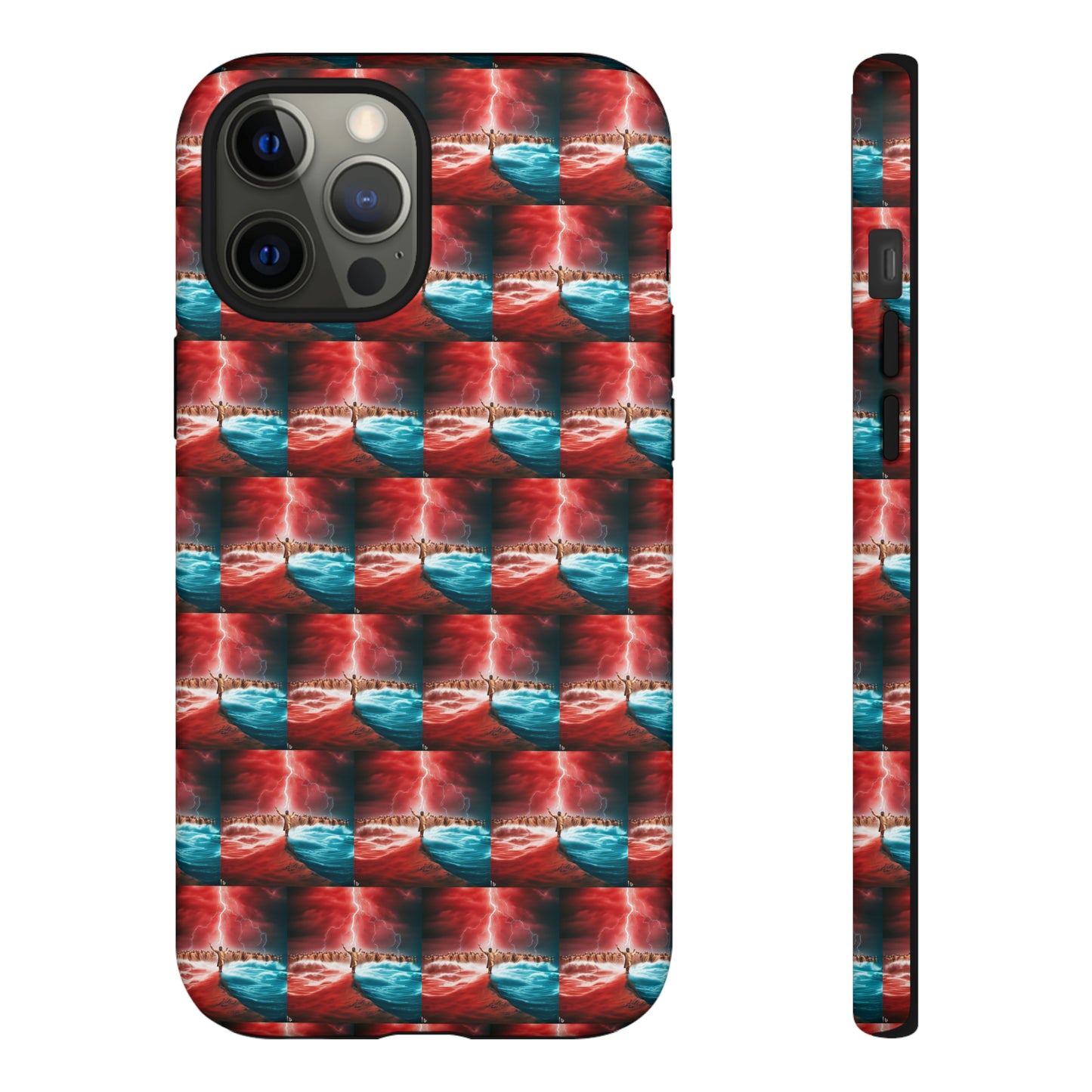 AImagination Collection iPhone Tough Case - "Standing in the Gap" - The God Ball Originals by Chris Rabalais (2024)