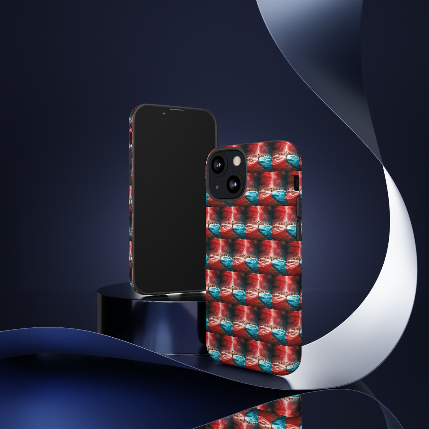 AImagination Collection iPhone Tough Case - "Standing in the Gap" - The God Ball Originals by Chris Rabalais (2024)