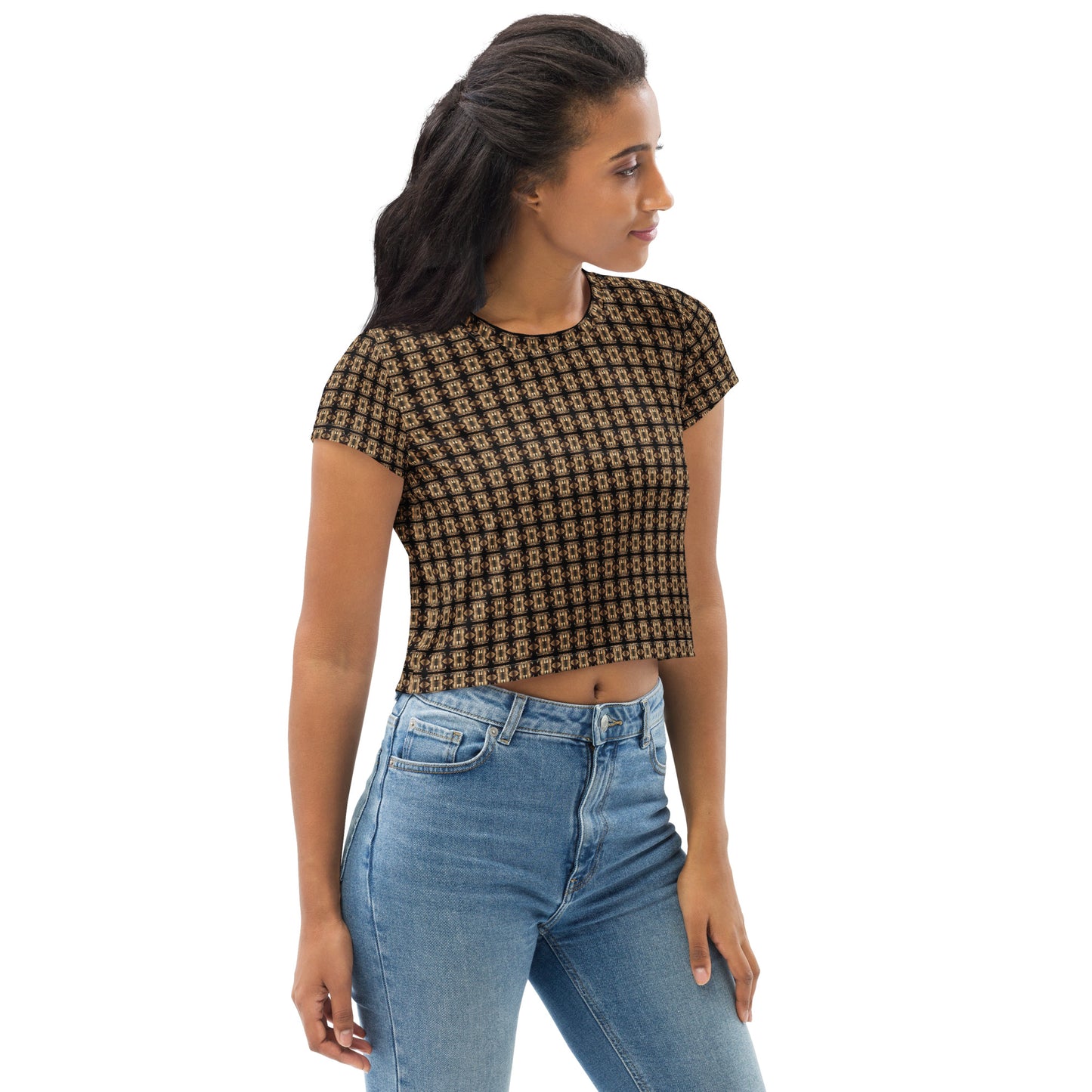 Platinum Ladies All-Over Print Crop Tee - The God Ball Originals by Chris Rabalais (2024)