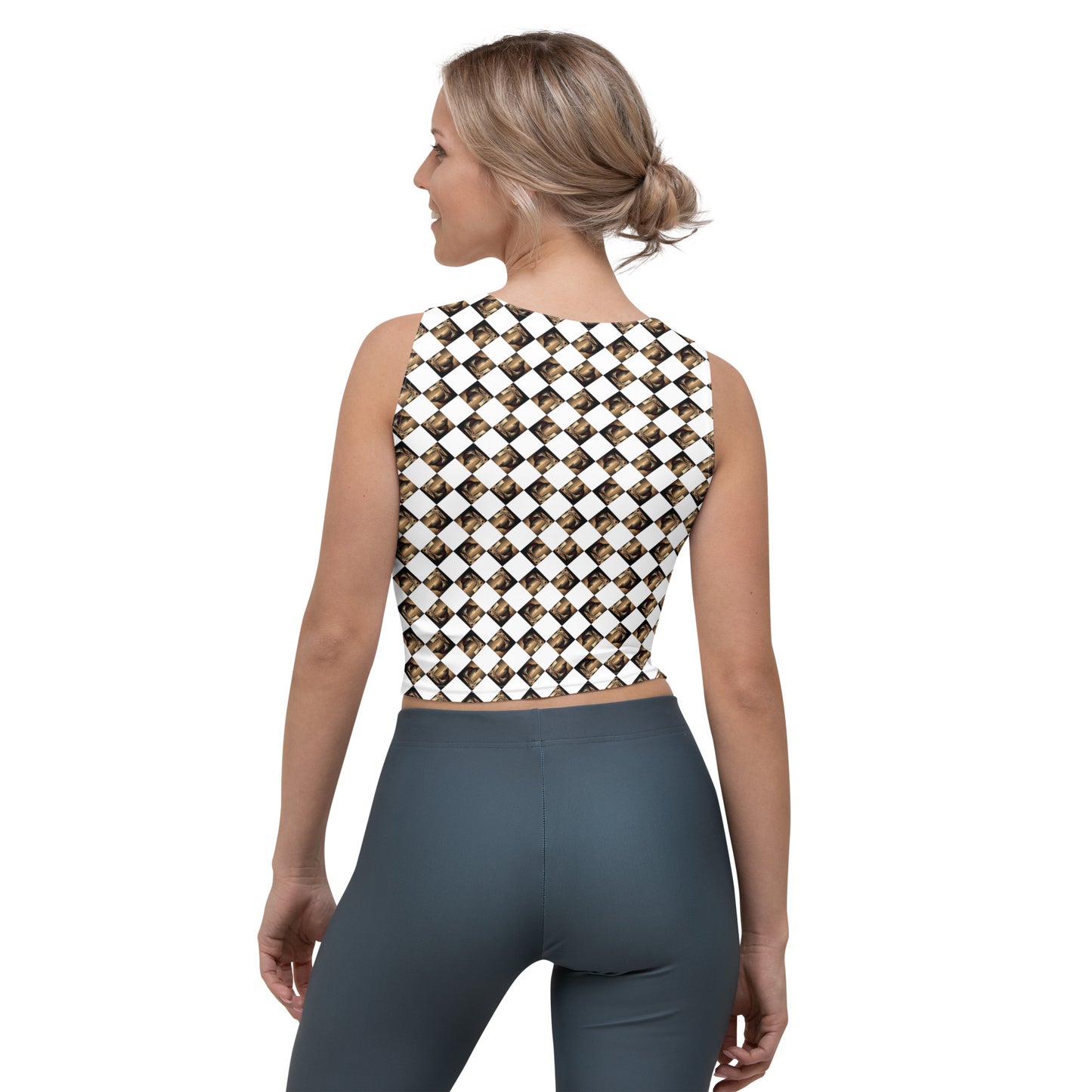 Diamond Gold Ladies Crop Top (Full Print) - The God Ball Originals by Chris Rabalais (2024)