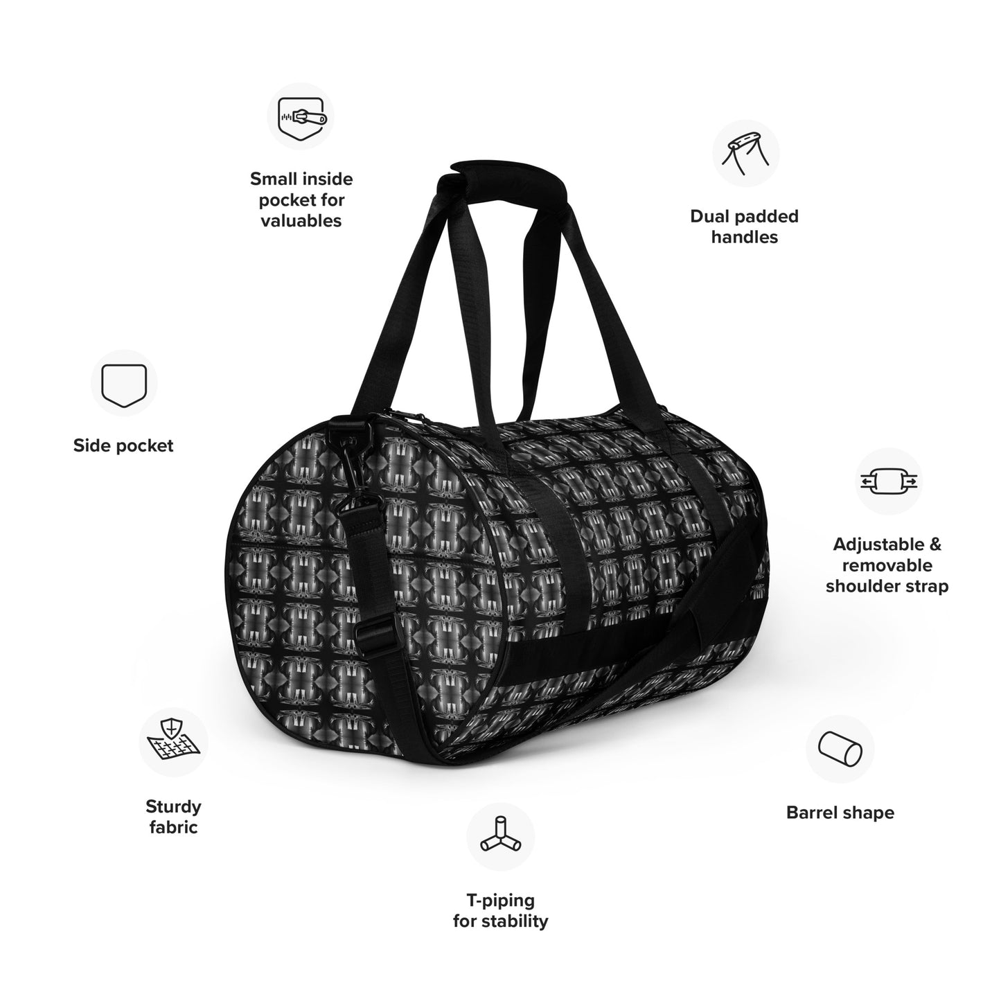 Classic Gym Bag (Full Print) - The God Ball Originals by Chris Rabalais (2024)
