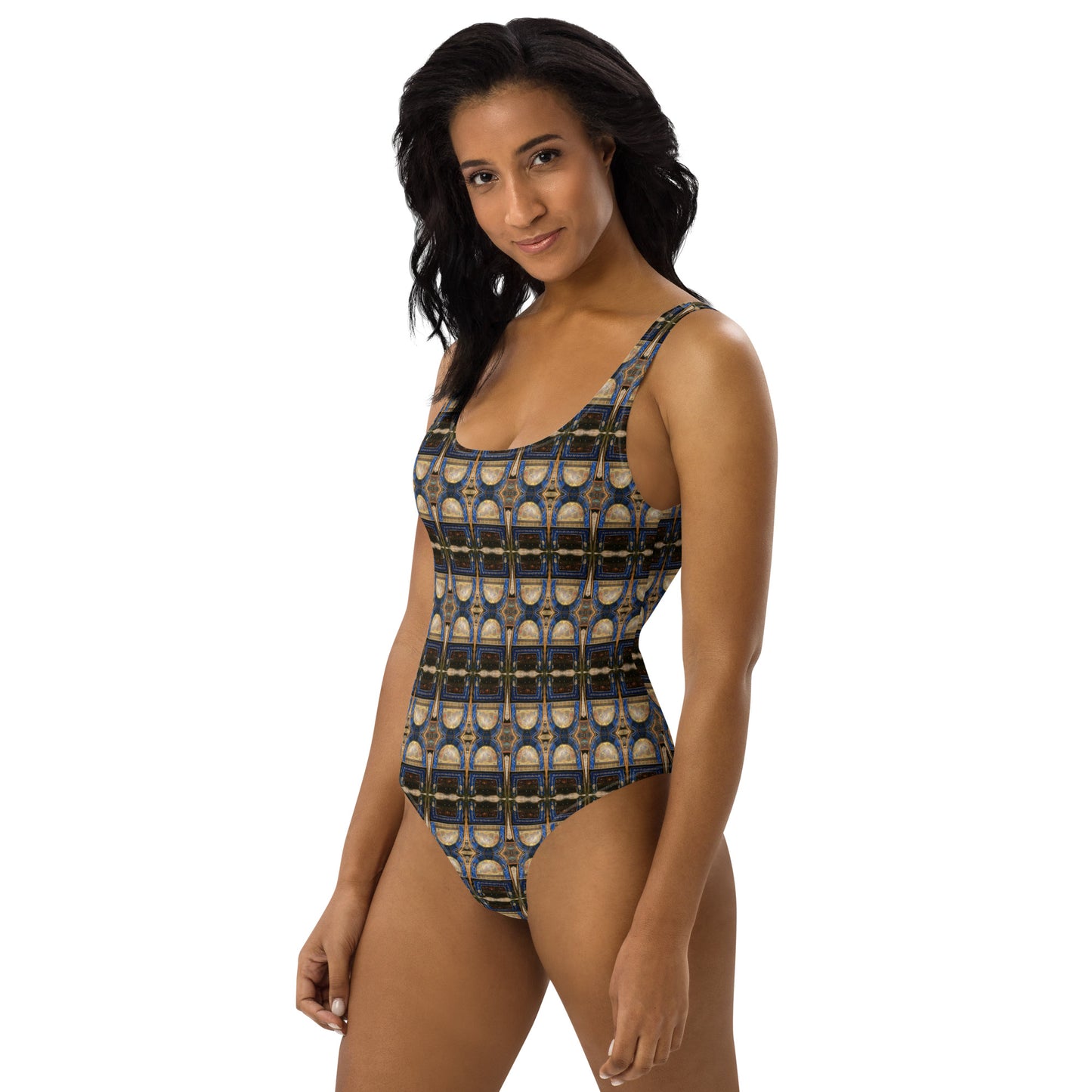 Holy Land Origins One-Piece Swimsuit - Church of the Nativity Bethlehem - The God Ball Originals by Chris Rabalais (2024)