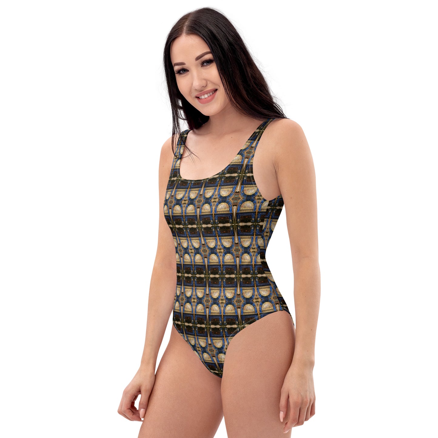 Holy Land Origins One-Piece Swimsuit - Church of the Nativity Bethlehem - The God Ball Originals by Chris Rabalais (2024)