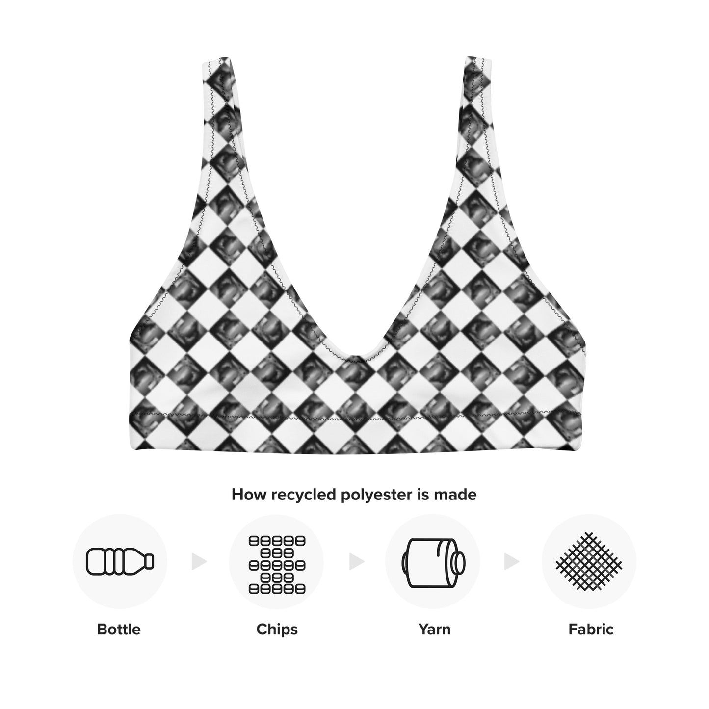 Diamond Platinum Bikini Top (Full Print) - The God Ball Originals by Chris Rabalais (2024)