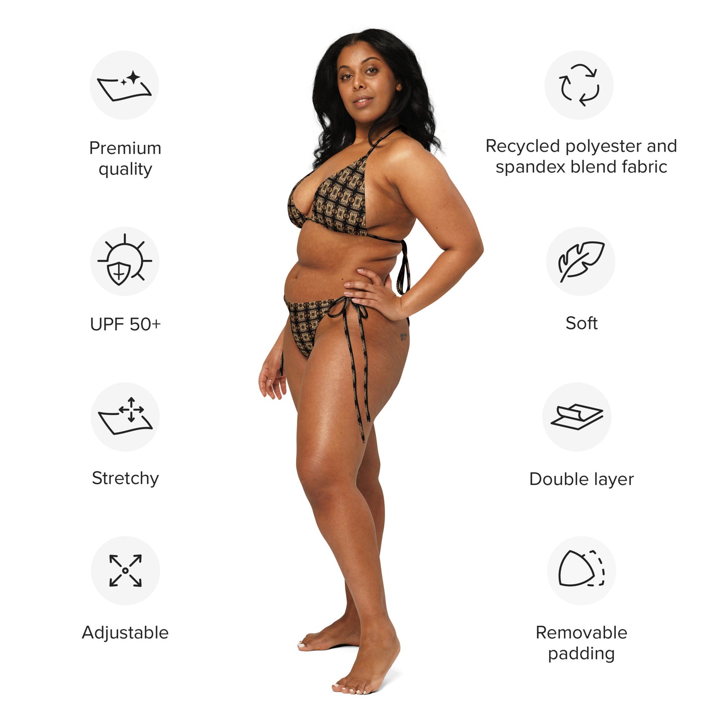 Platinum Women's Bikini (Full Print) - The God Ball Originals by Chris Rabalais (2024)