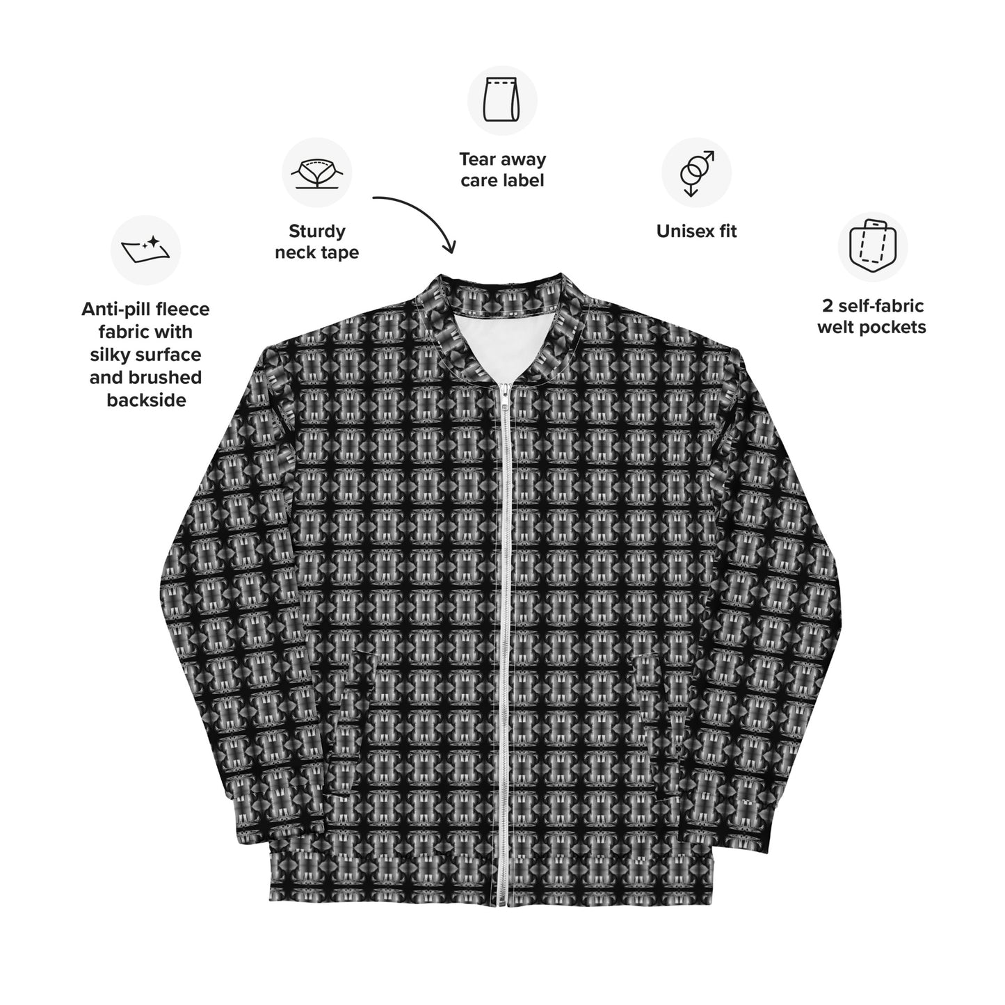 Classic Unisex Bomber Jacket (Full Print) - The God Ball Originals by Chris Rabalais (2024)