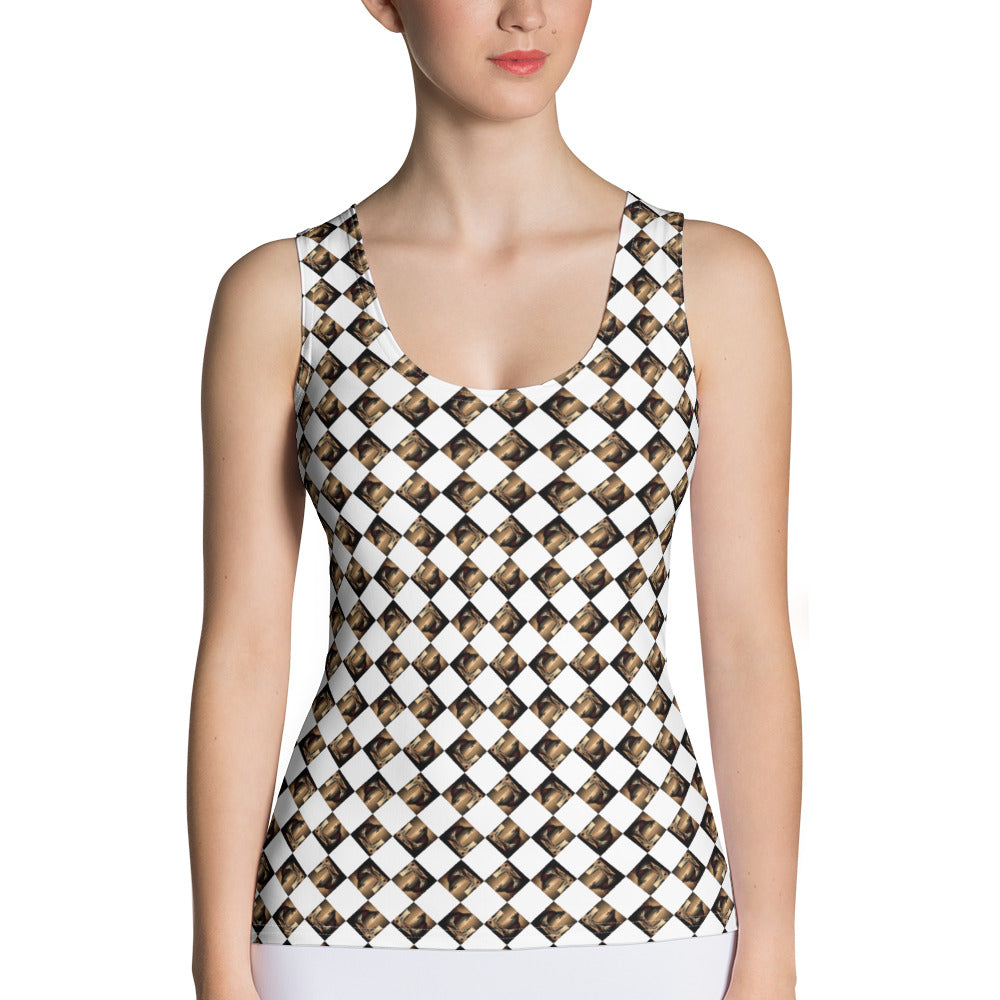Diamond Gold Tank Top (Full Print) - The God Ball Originals by Chris Rabalais (2024)