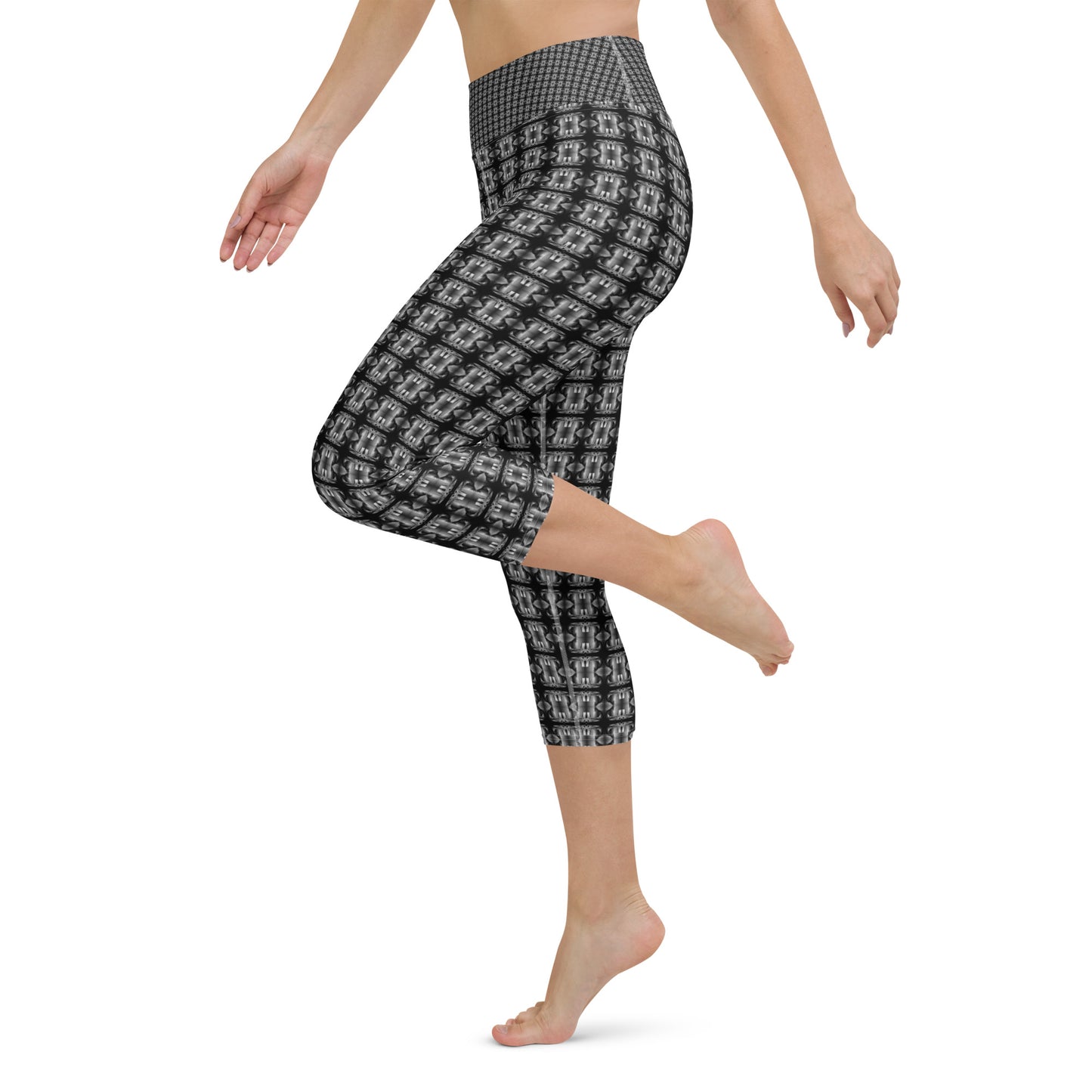 Classic Yoga Capri Leggings (Full Print) - The God Ball Originals by Chris Rabalais (2024)