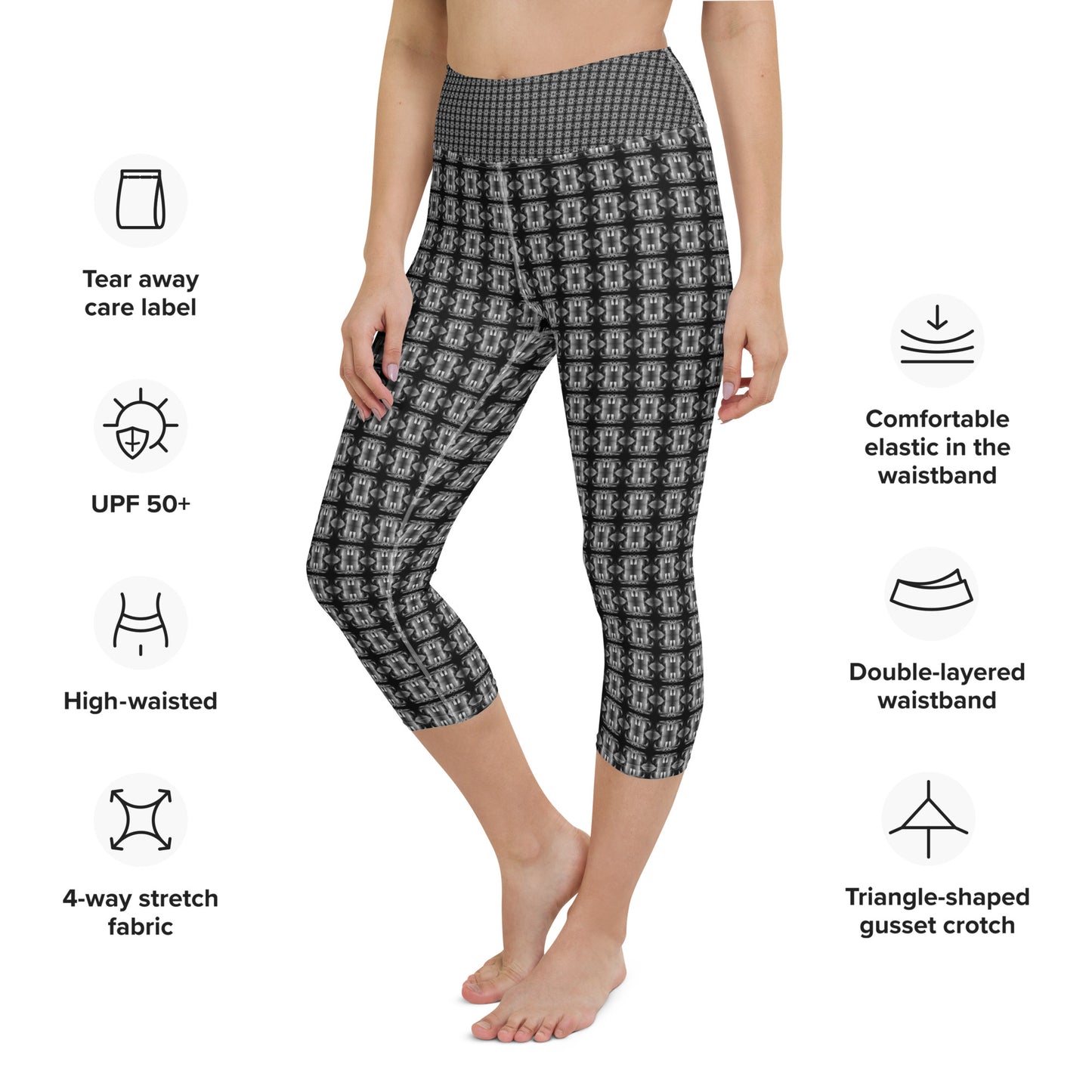 Classic Yoga Capri Leggings (Full Print) - The God Ball Originals by Chris Rabalais (2024)