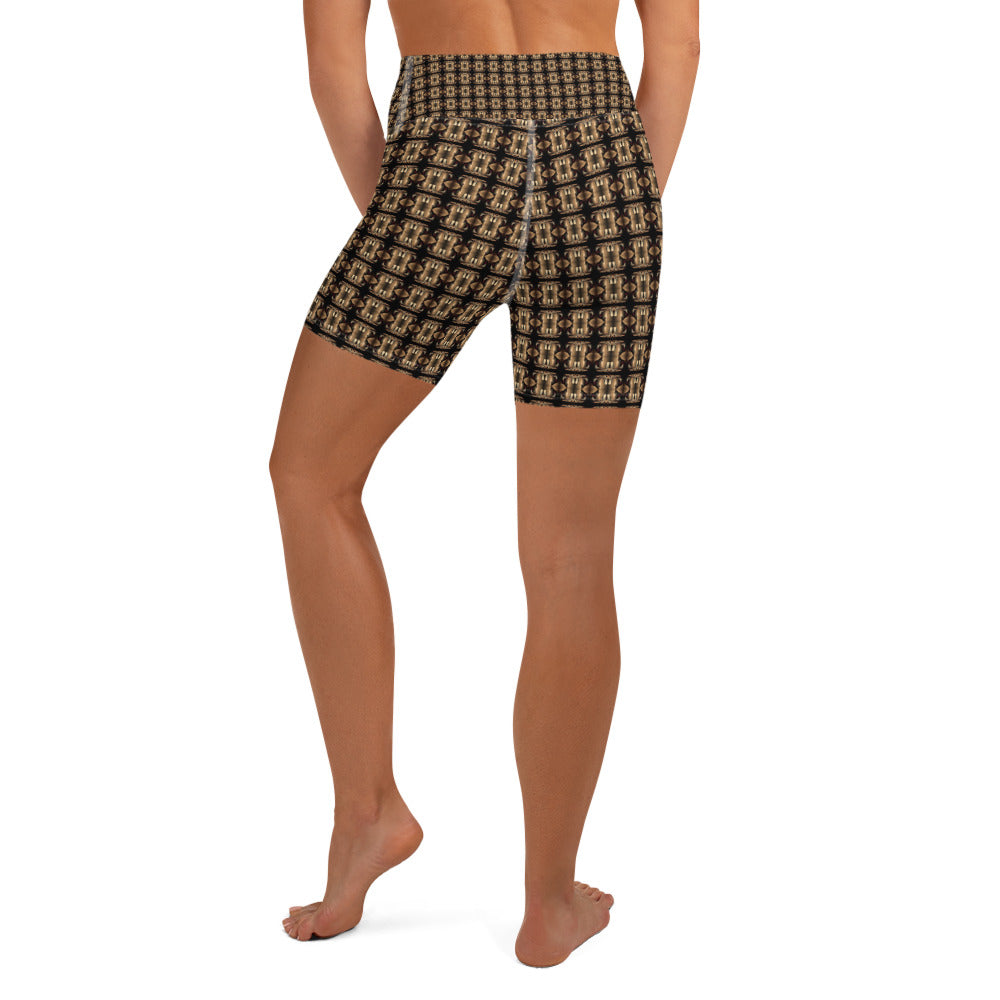 Platinum Yoga Shorts (Full Print) - The God Ball Originals by Chris Rabalais (2024)