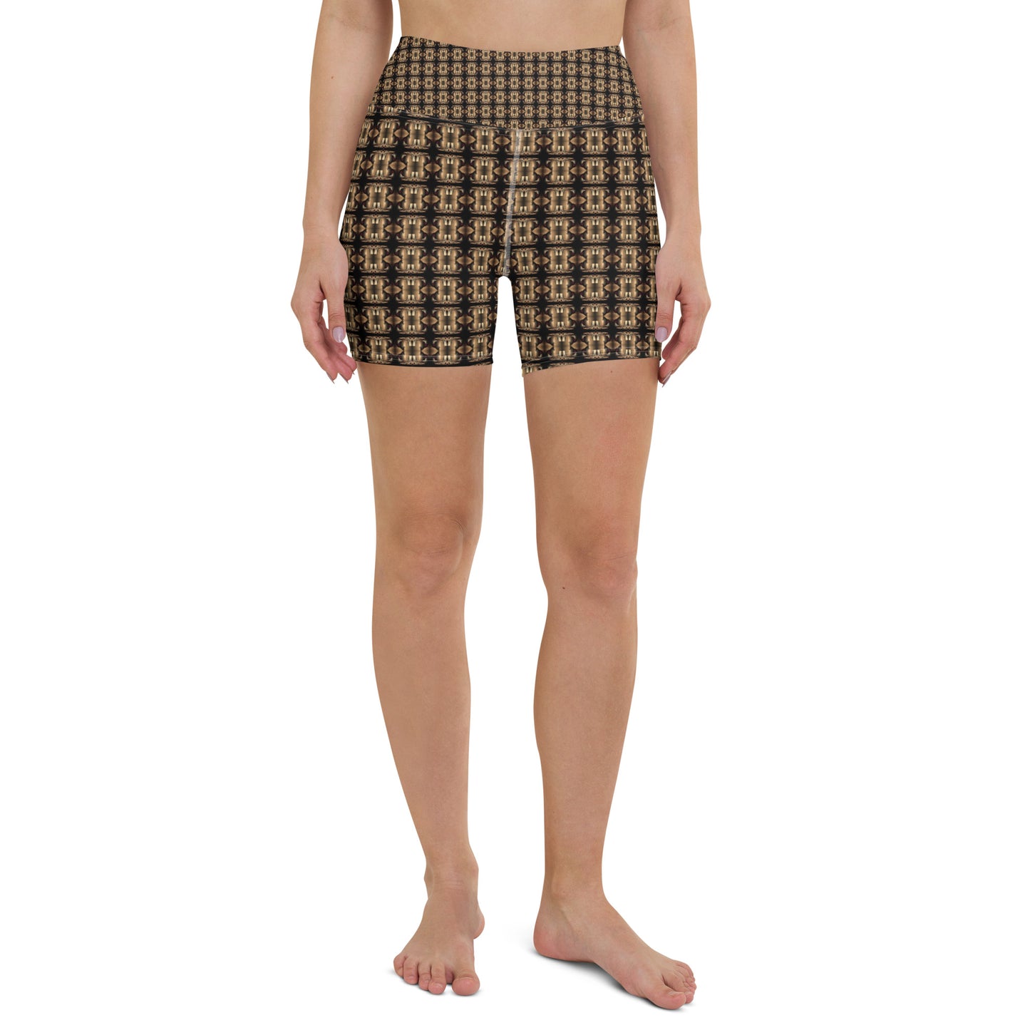 Platinum Yoga Shorts (Full Print) - The God Ball Originals by Chris Rabalais (2024)