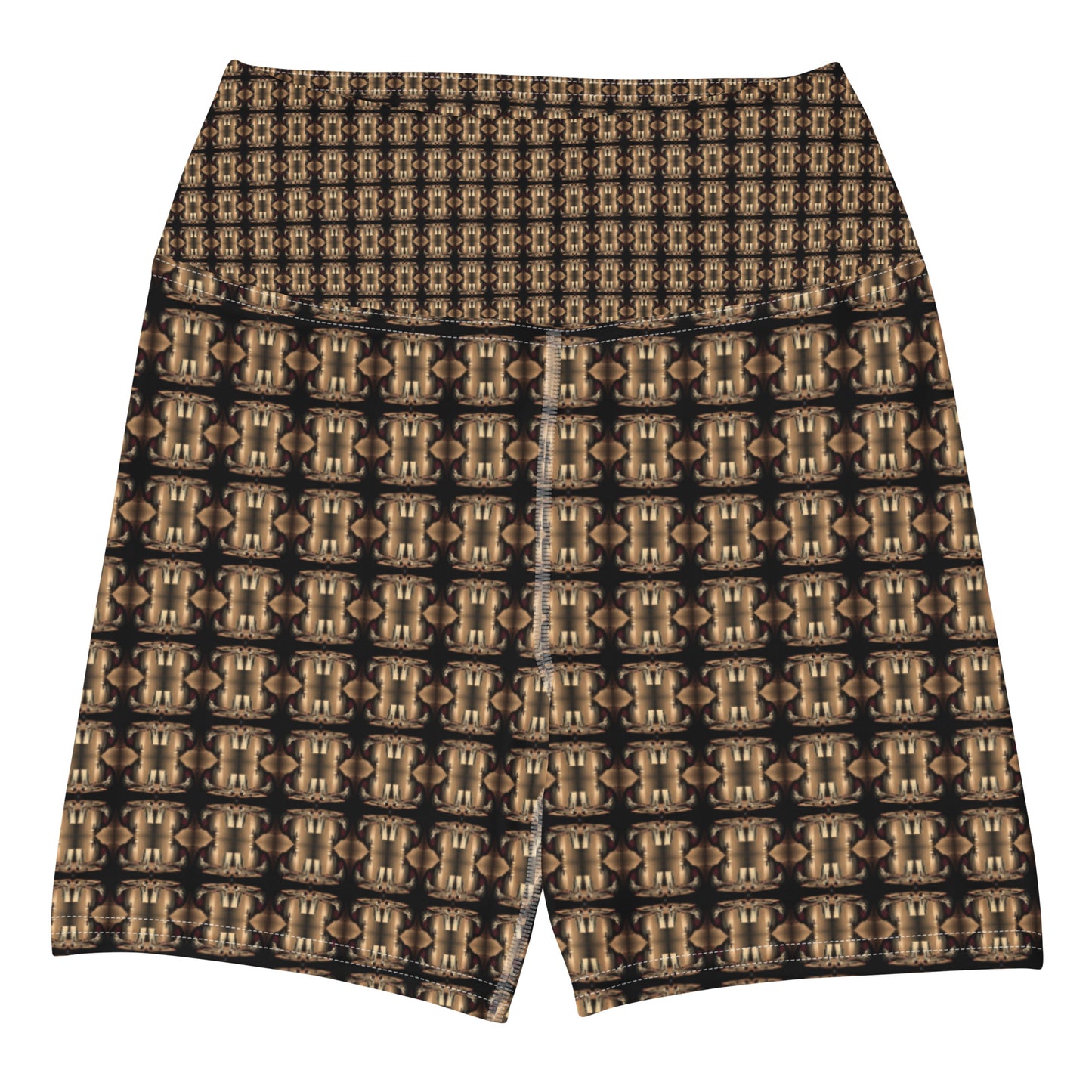 Platinum Yoga Shorts (Full Print) - The God Ball Originals by Chris Rabalais (2024)