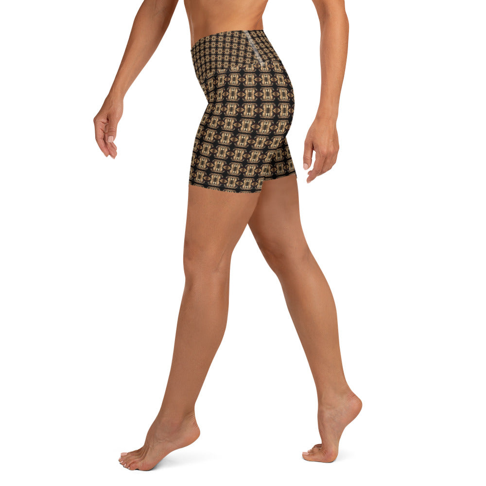 Platinum Yoga Shorts (Full Print) - The God Ball Originals by Chris Rabalais (2024)