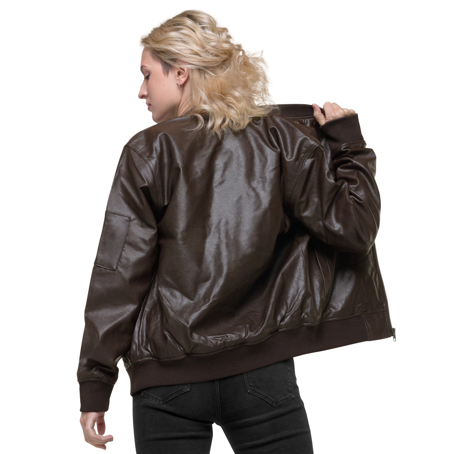 Leather Bomber Jacket - The God Ball Originals by Chris Rabalais (2024)