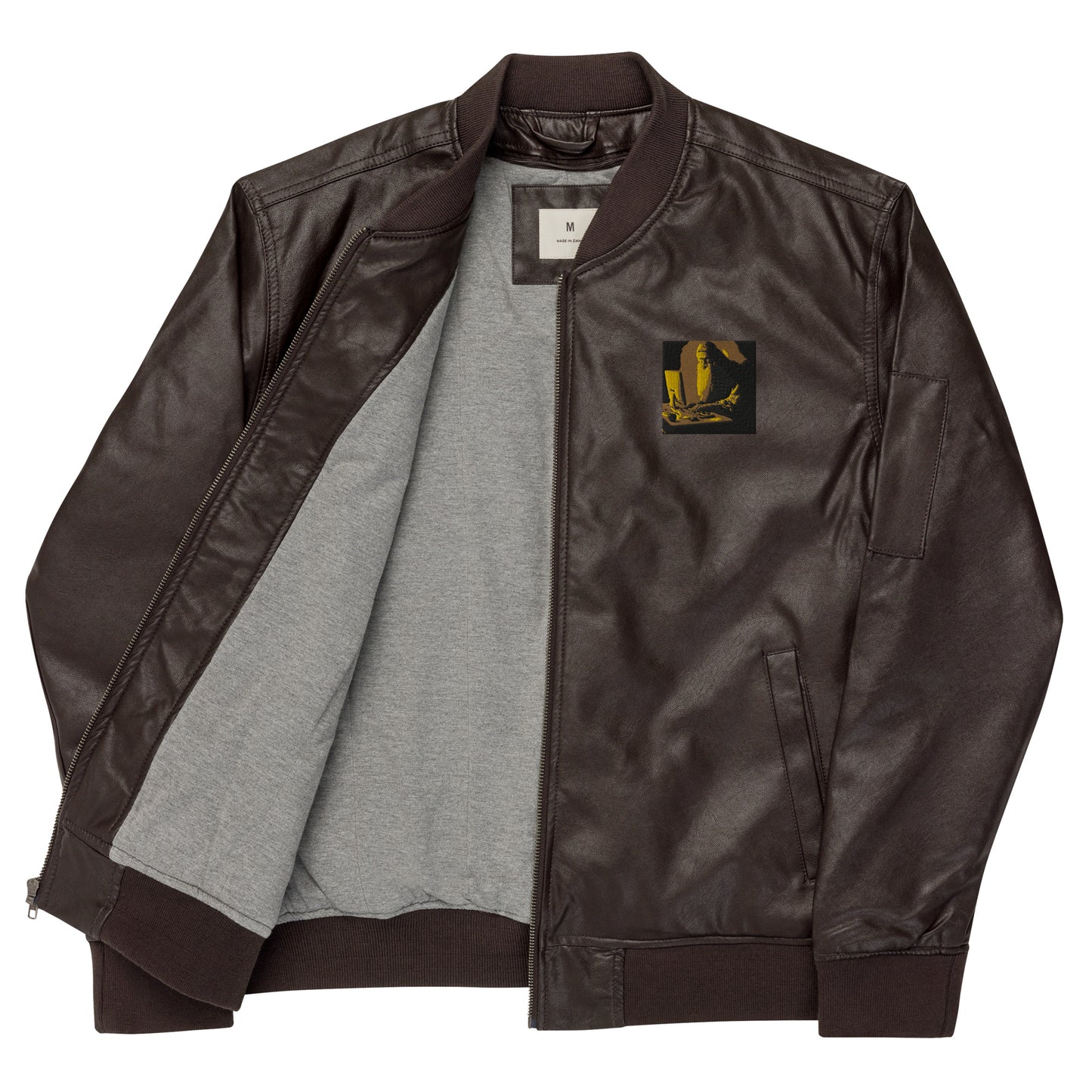 Leather Bomber Jacket - The God Ball Originals by Chris Rabalais (2024)