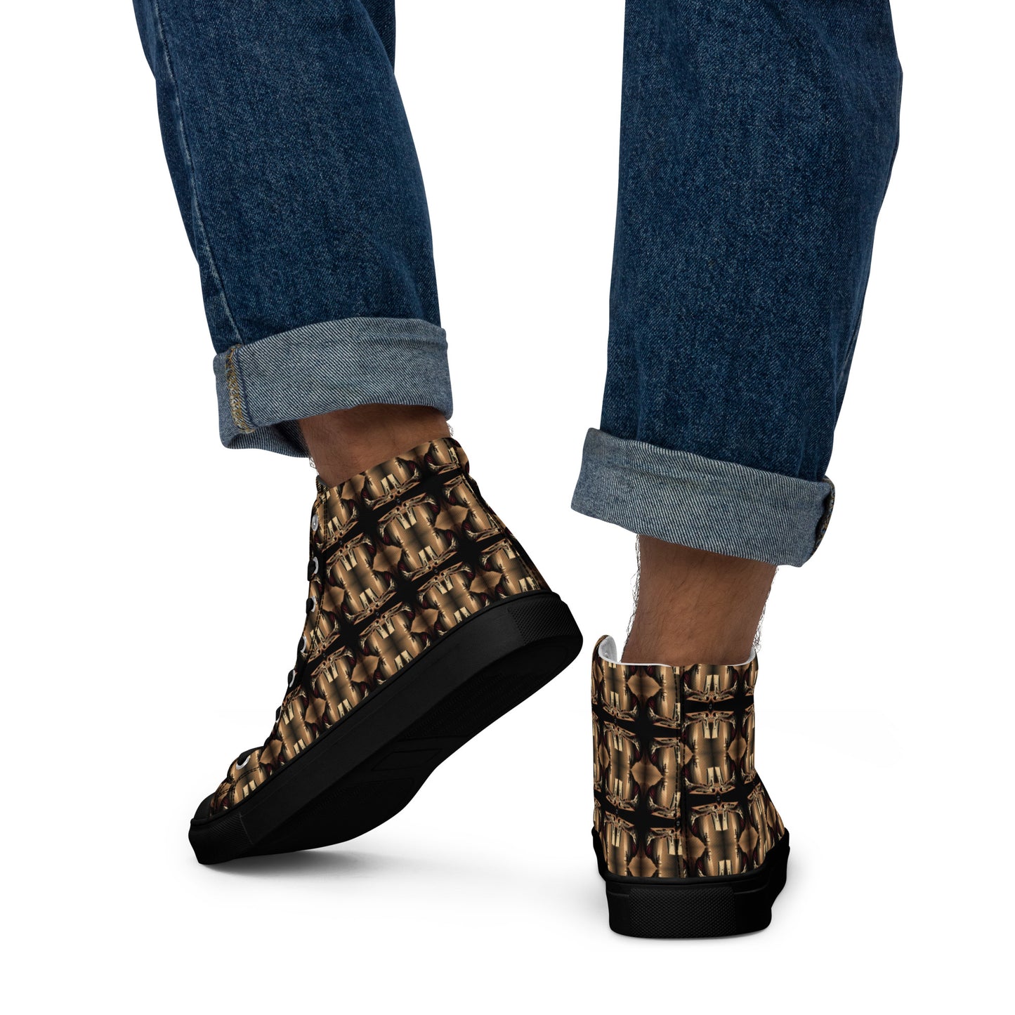 Men’s Premium High Top Canvas Shoes (Full Print) - The God Ball Originals by Chris Rabalais (2024)