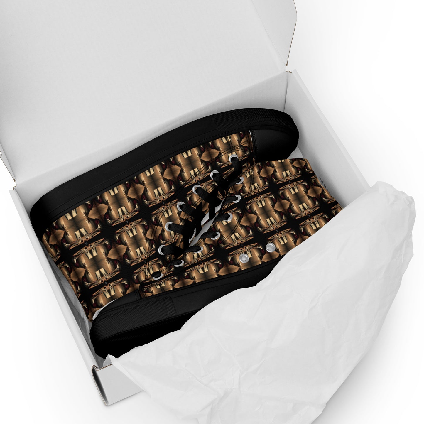 Men’s Premium High Top Canvas Shoes (Full Print) - The God Ball Originals by Chris Rabalais (2024)