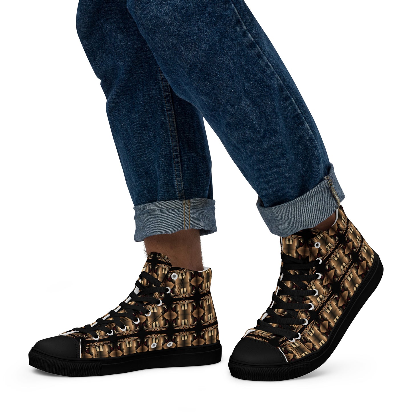 Men’s Premium High Top Canvas Shoes (Full Print) - The God Ball Originals by Chris Rabalais (2024)